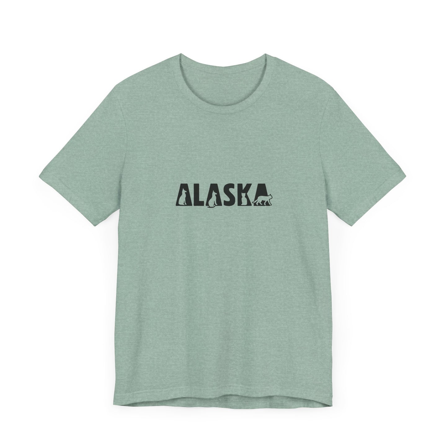 Alaska cat letters Unisex Jersey Short Sleeve Tee