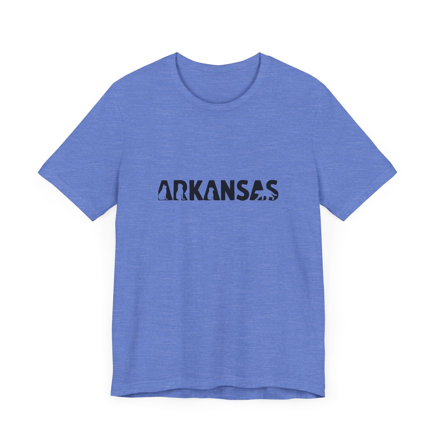 Arkansas cat letters Unisex Jersey Short Sleeve Tee