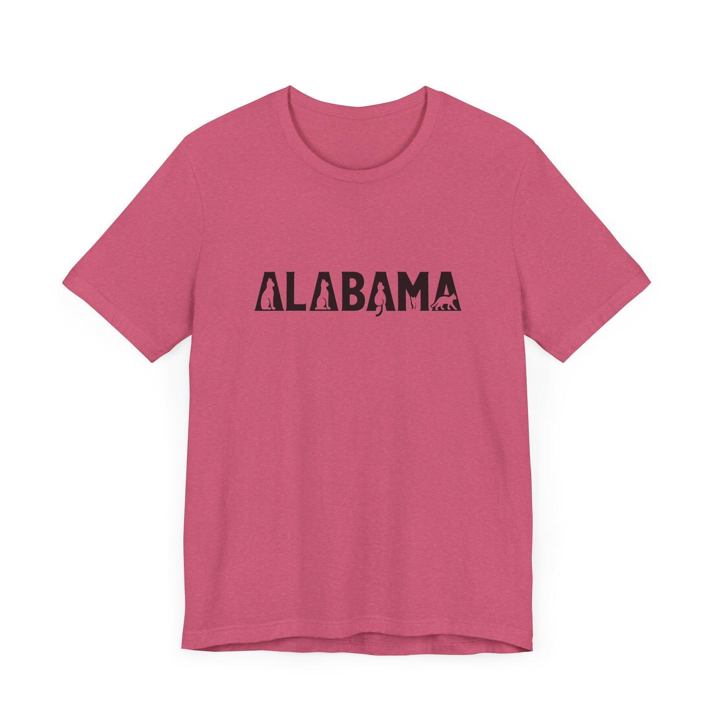 Alabama cat letters Unisex Jersey Short Sleeve Tee