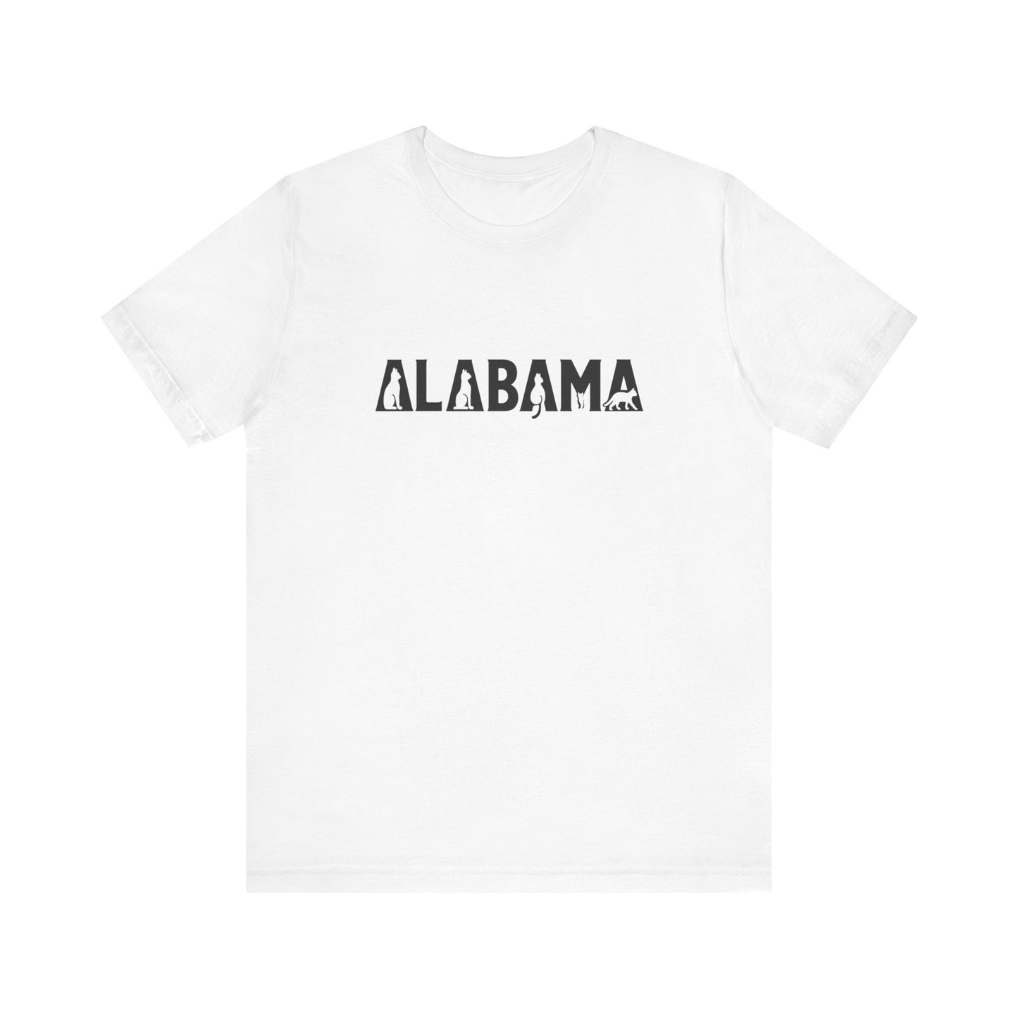 Alabama cat letters Unisex Jersey Short Sleeve Tee