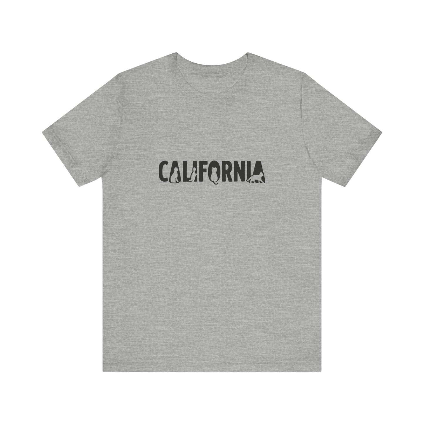 California cat letters Unisex Jersey Short Sleeve Tee