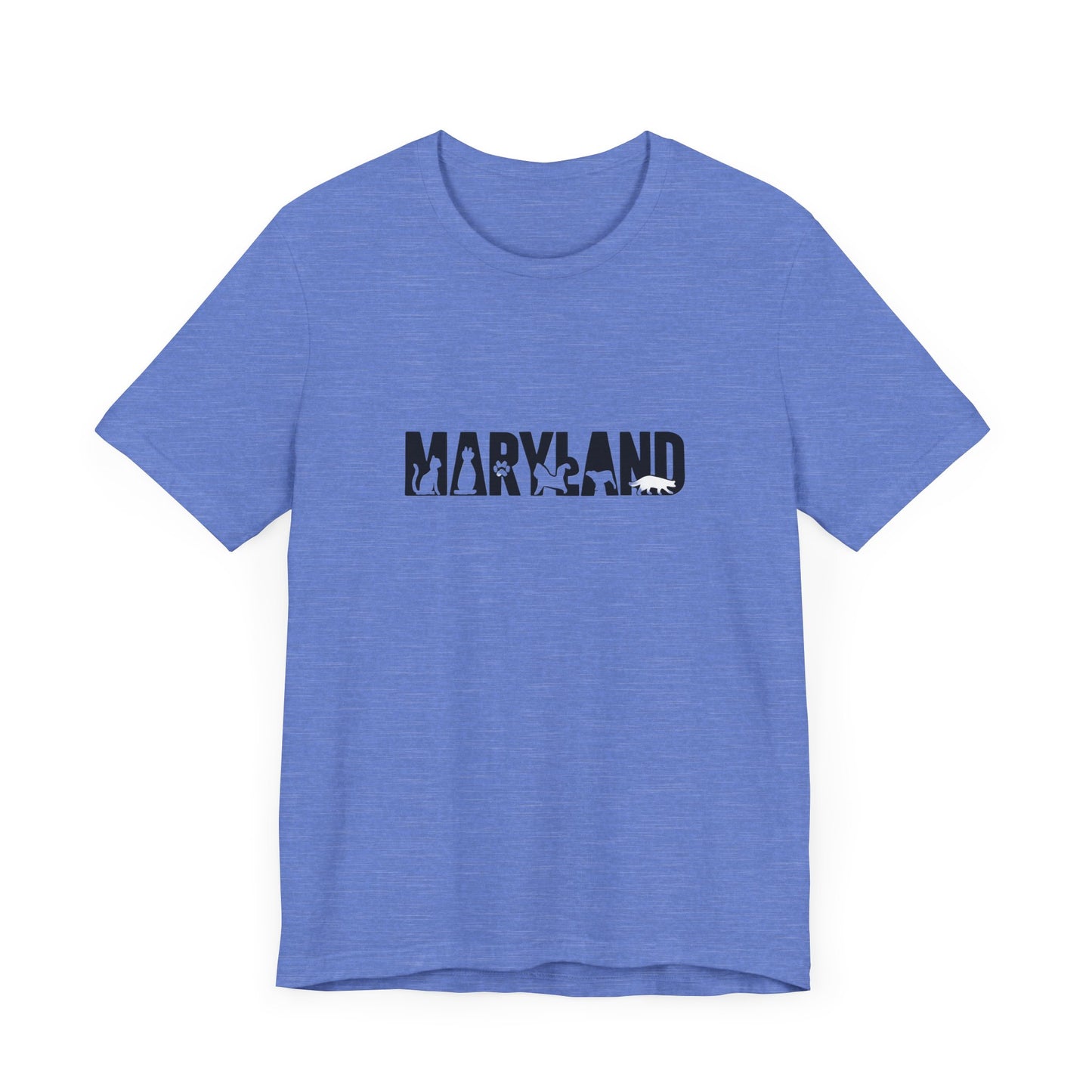 Maryland cat letters Unisex Jersey Short Sleeve Tee