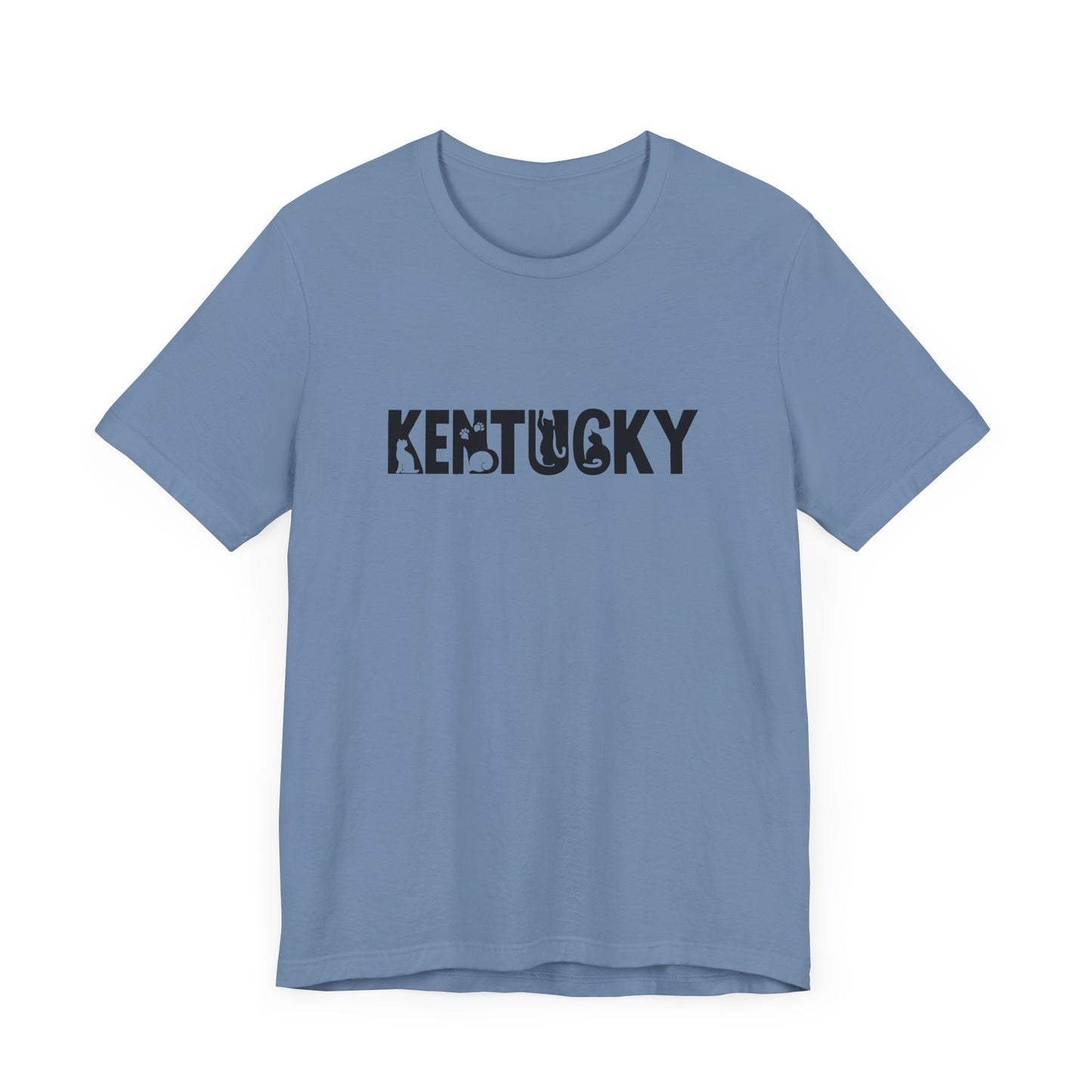 Kentucky cat letters Unisex Jersey Short Sleeve Tee