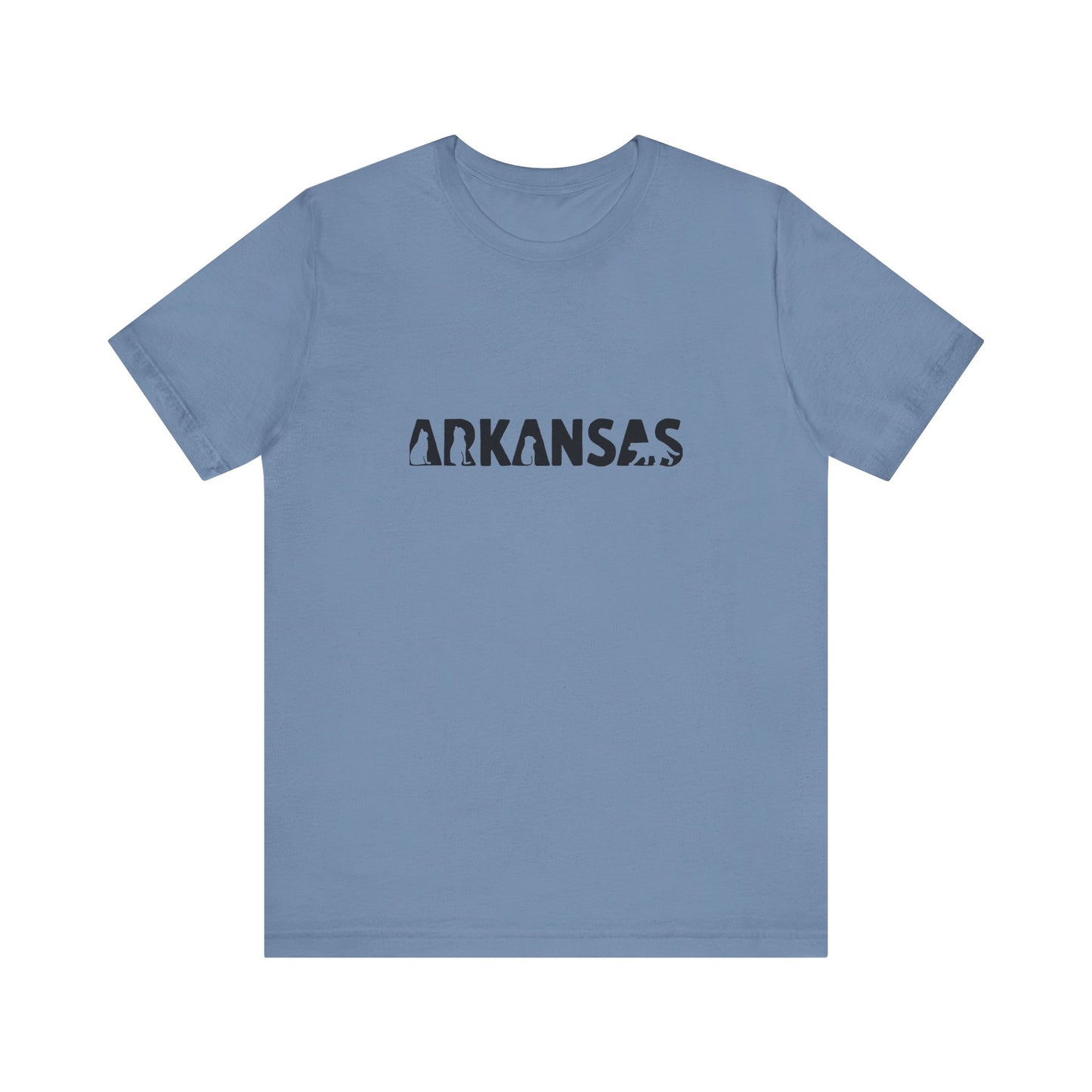 Arkansas cat letters Unisex Jersey Short Sleeve Tee
