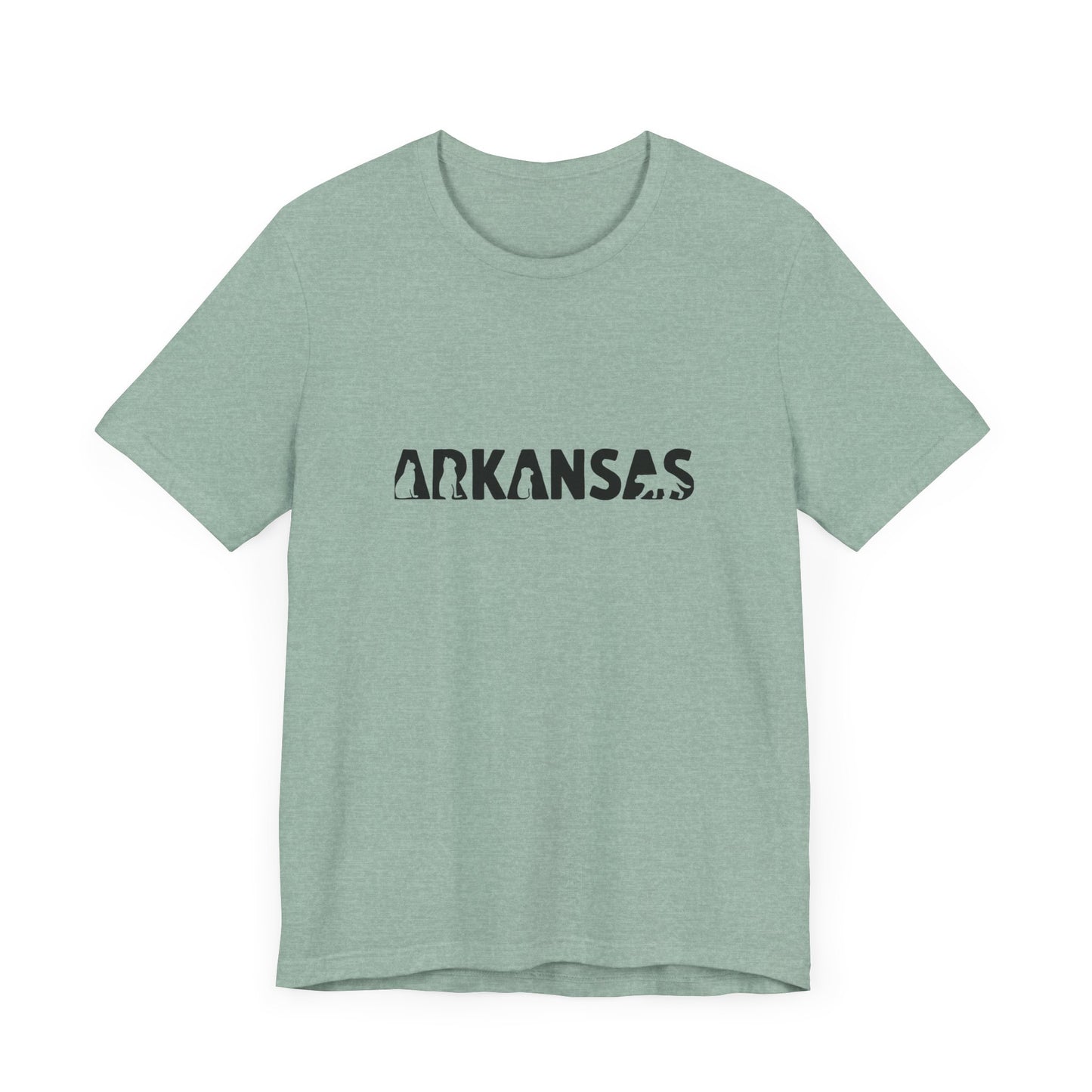 Arkansas cat letters Unisex Jersey Short Sleeve Tee