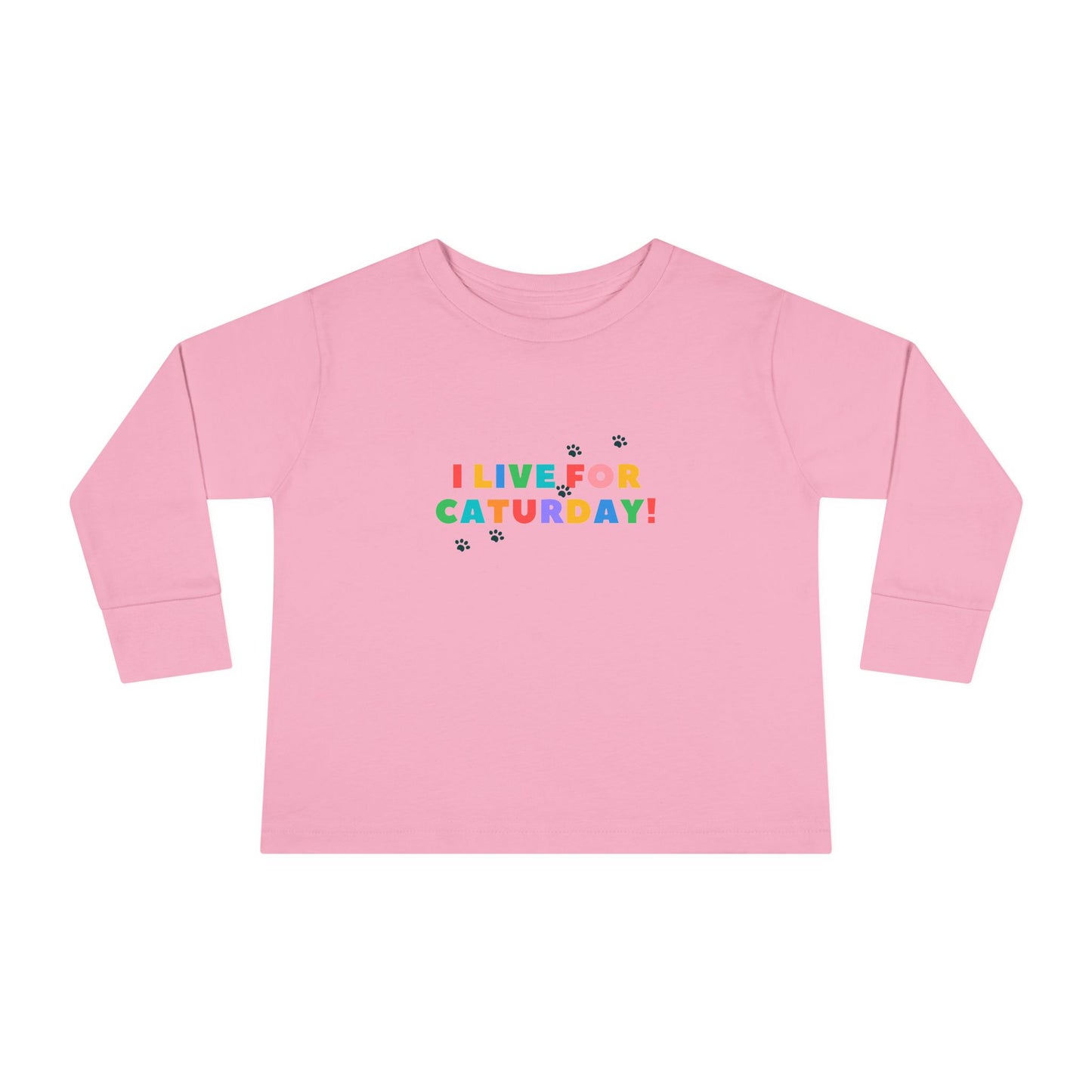 Caturday Toddler Long Sleeve Tee