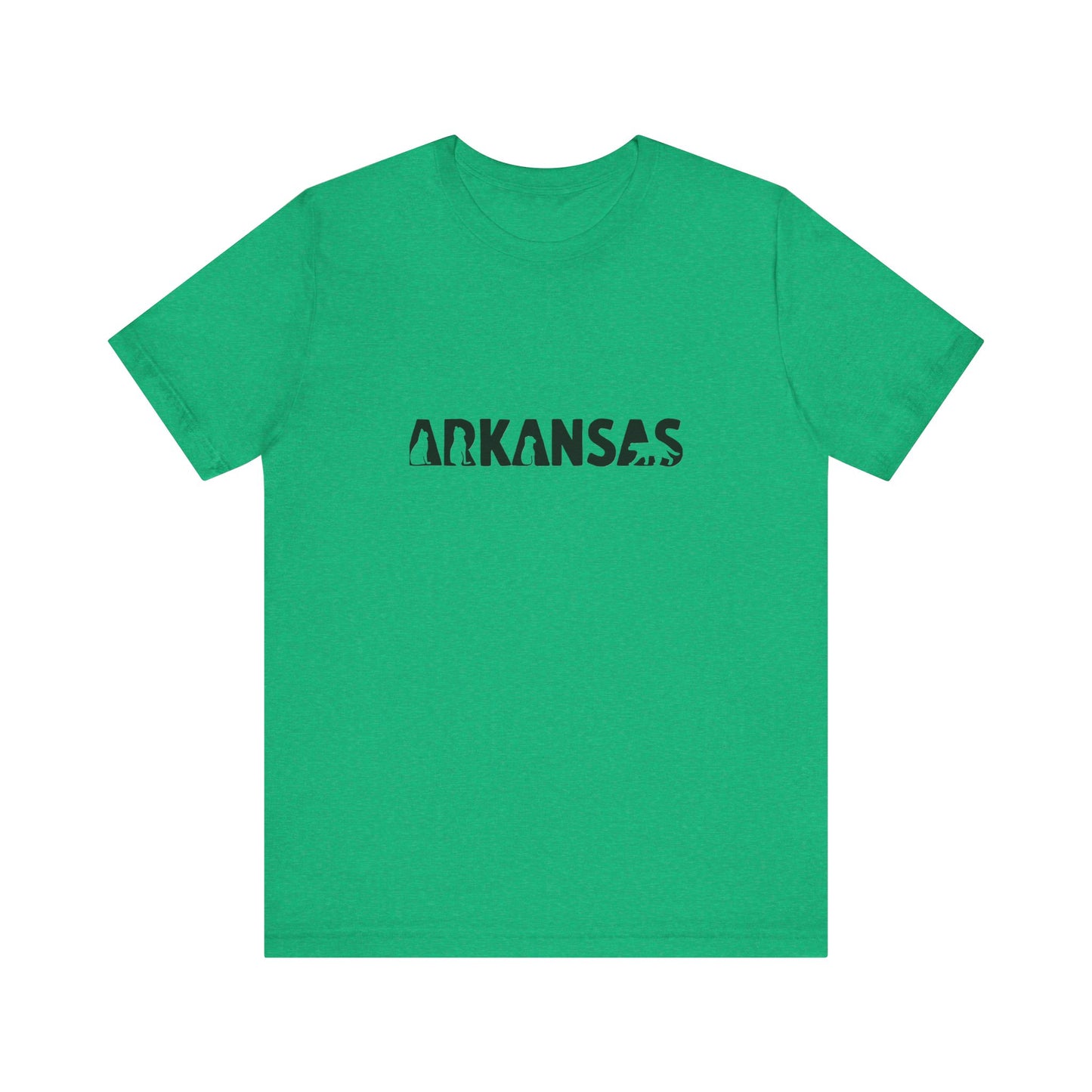 Arkansas cat letters Unisex Jersey Short Sleeve Tee