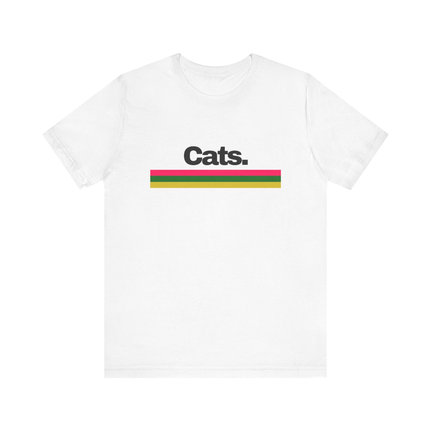 3 Lines Cats. Unisex Jersey Short Sleeve Tee