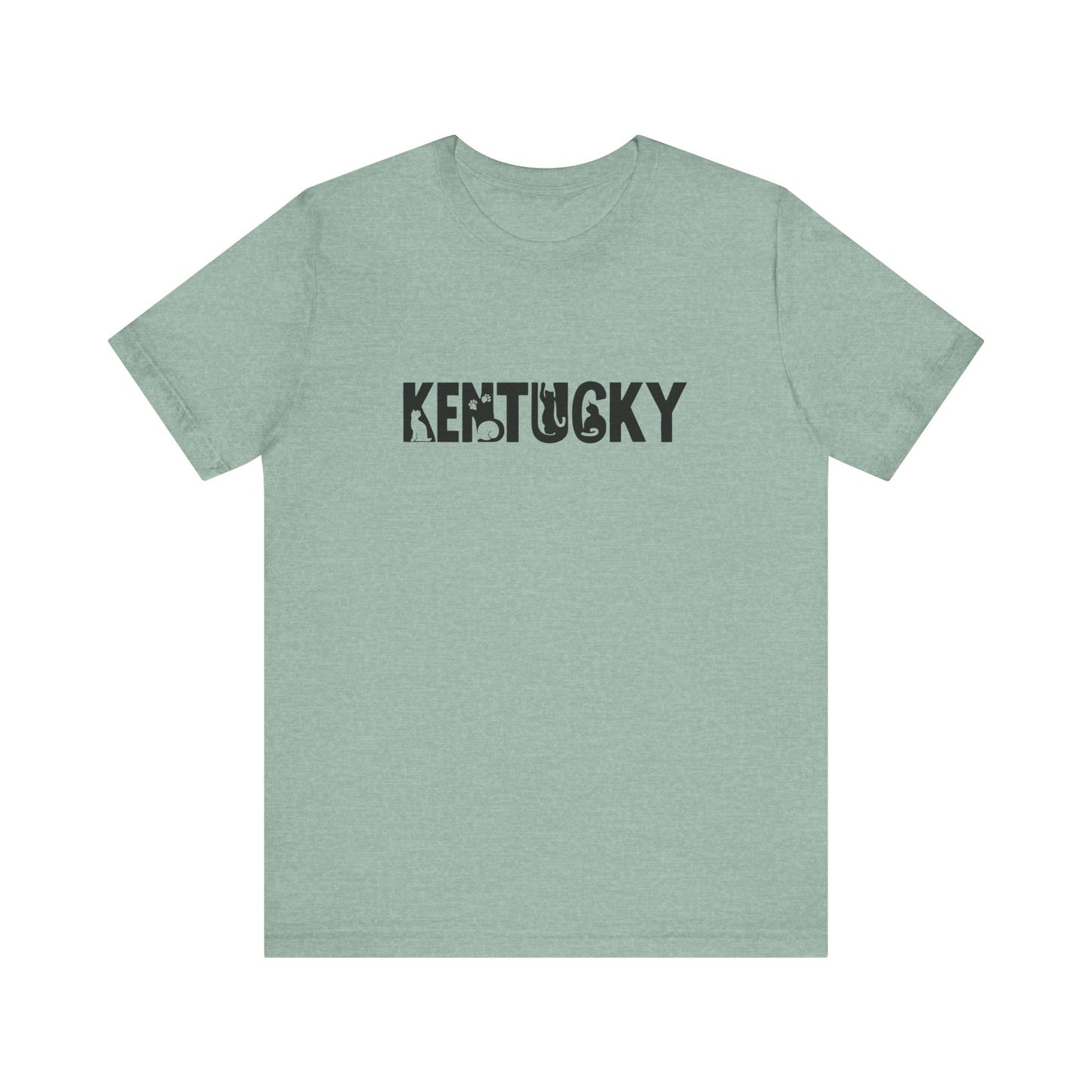 Kentucky cat letters Unisex Jersey Short Sleeve Tee