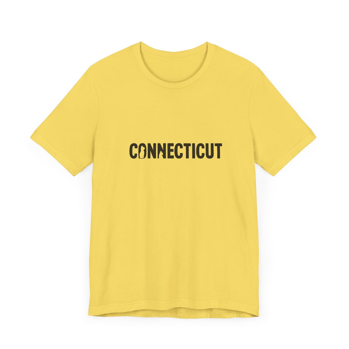 Connecticut cat letters Unisex Jersey Short Sleeve Tee