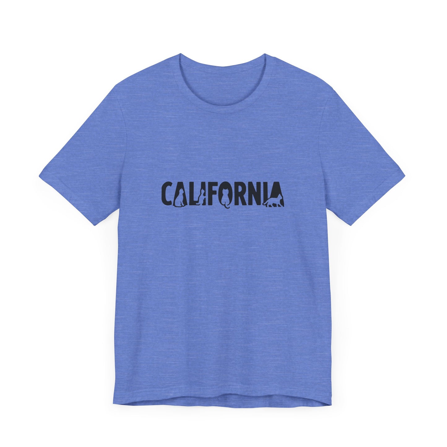 California cat letters Unisex Jersey Short Sleeve Tee