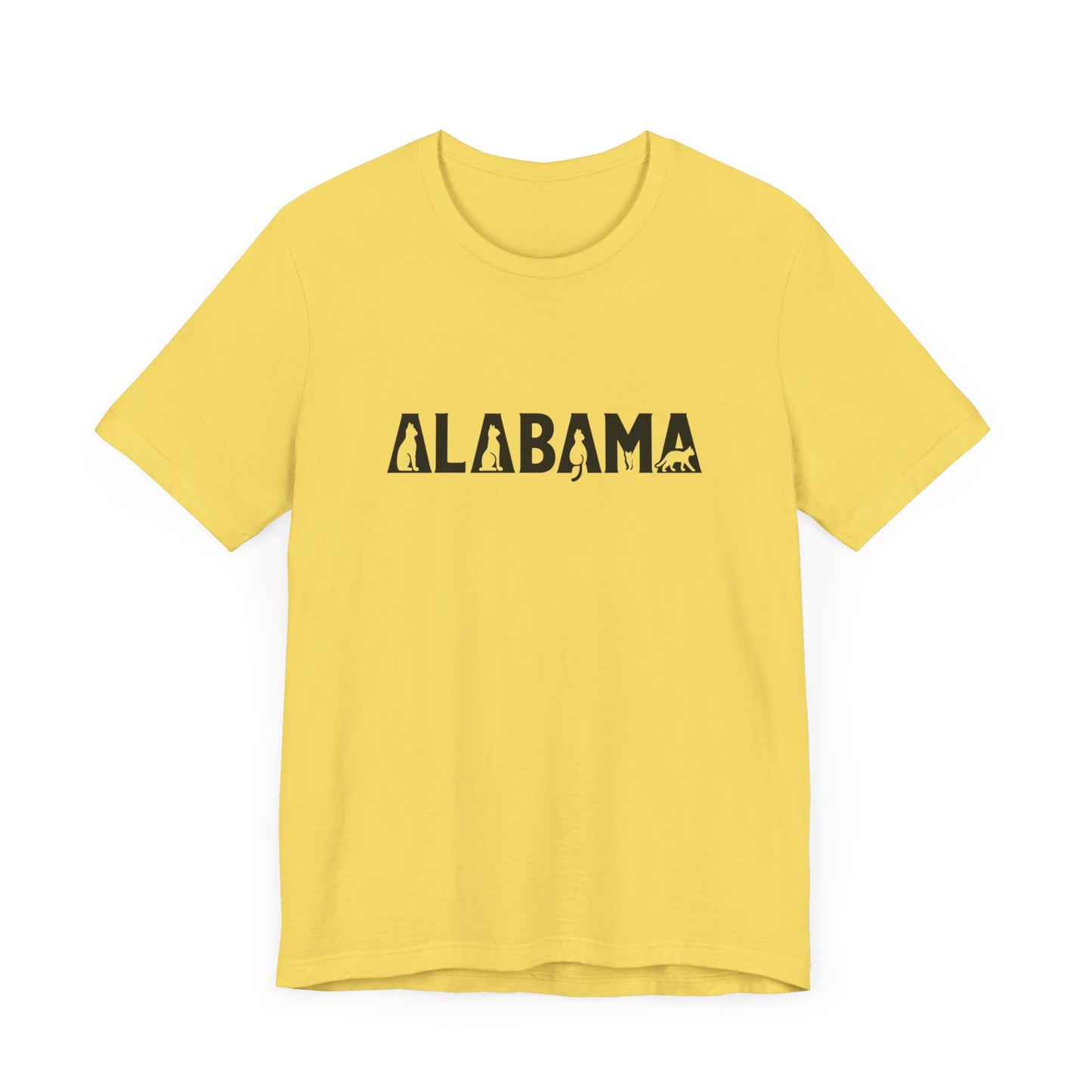Alabama cat letters Unisex Jersey Short Sleeve Tee