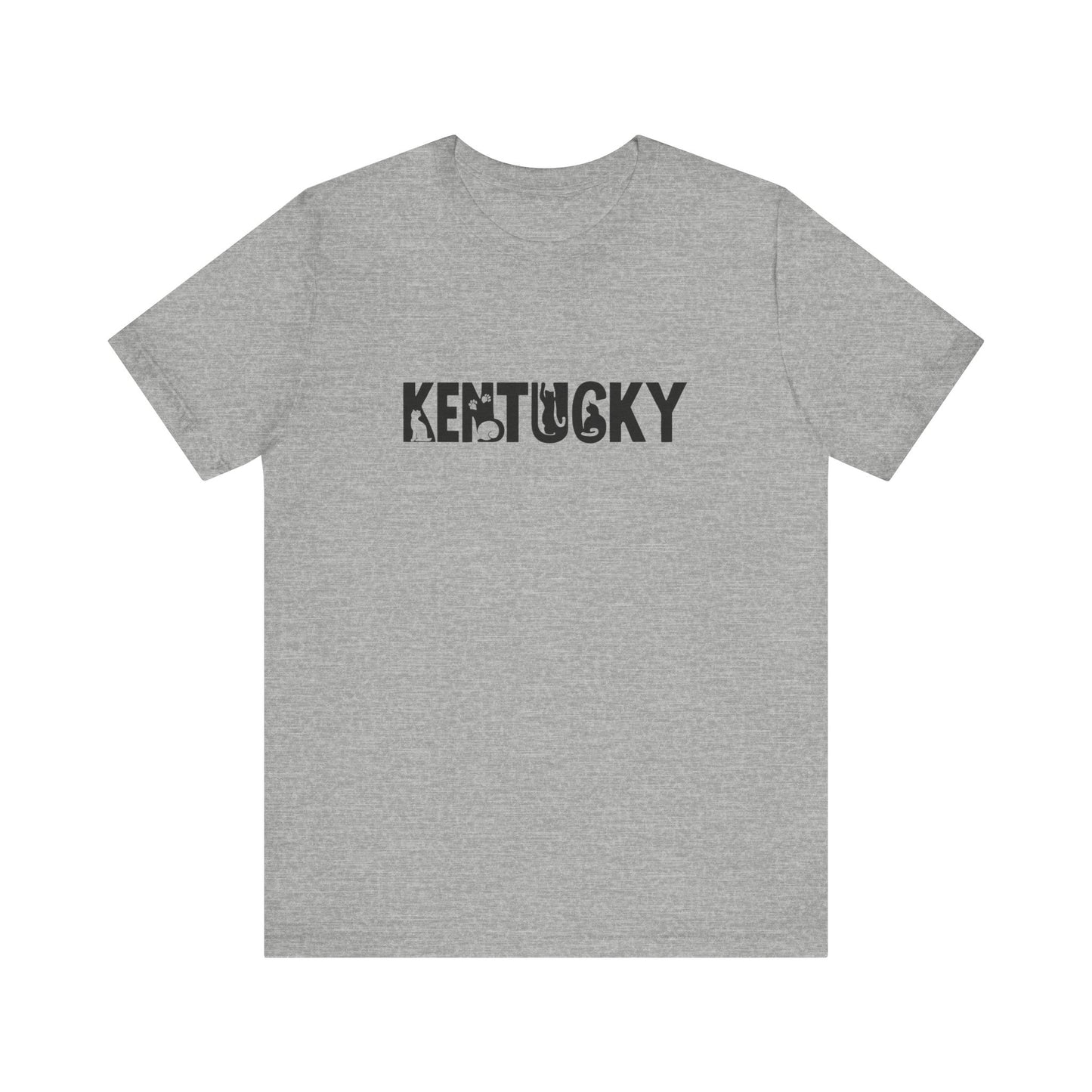 Kentucky cat letters Unisex Jersey Short Sleeve Tee