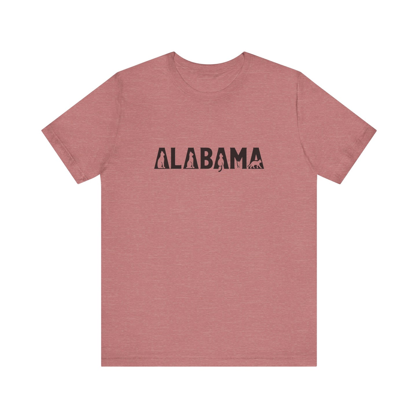 Alabama cat letters Unisex Jersey Short Sleeve Tee