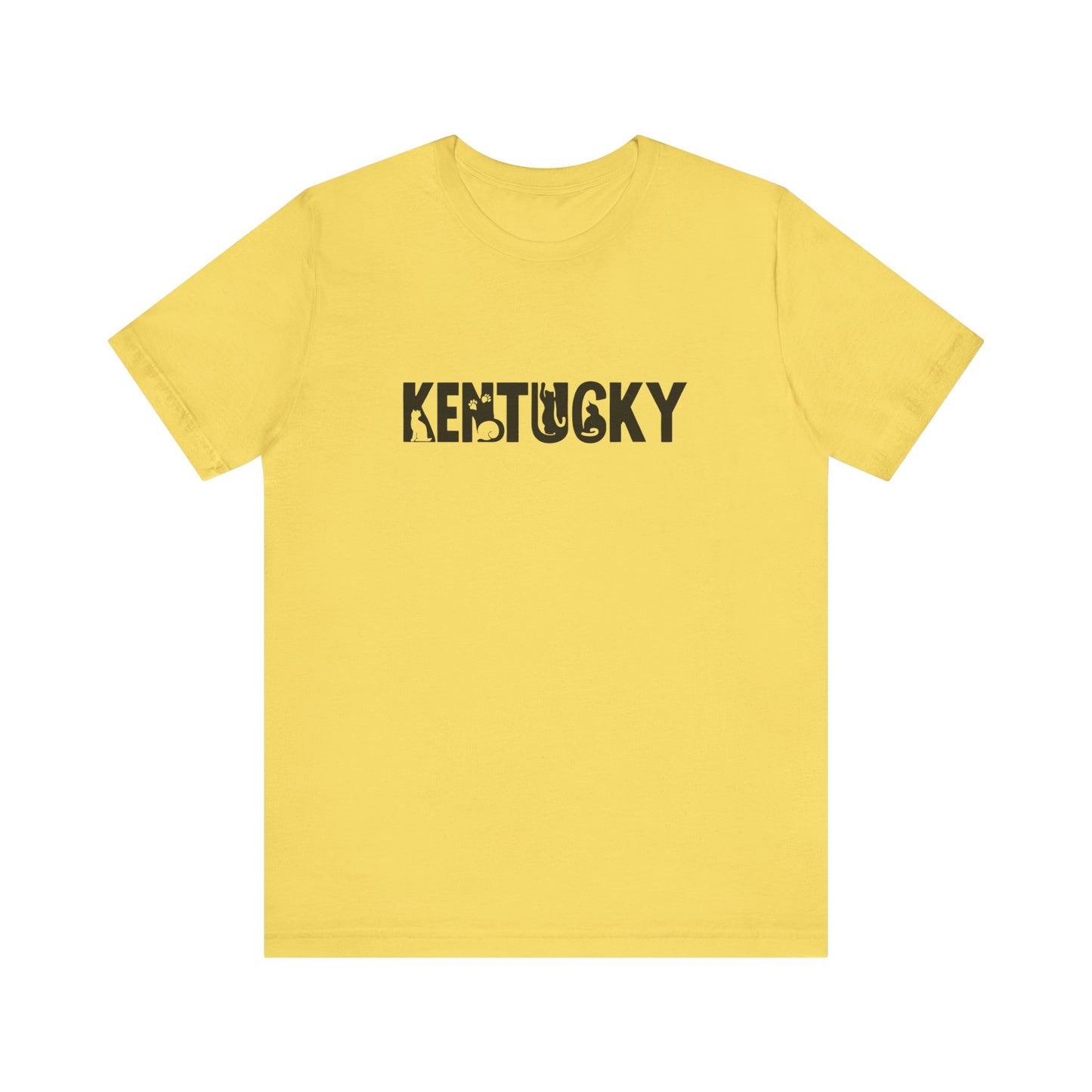 Kentucky cat letters Unisex Jersey Short Sleeve Tee