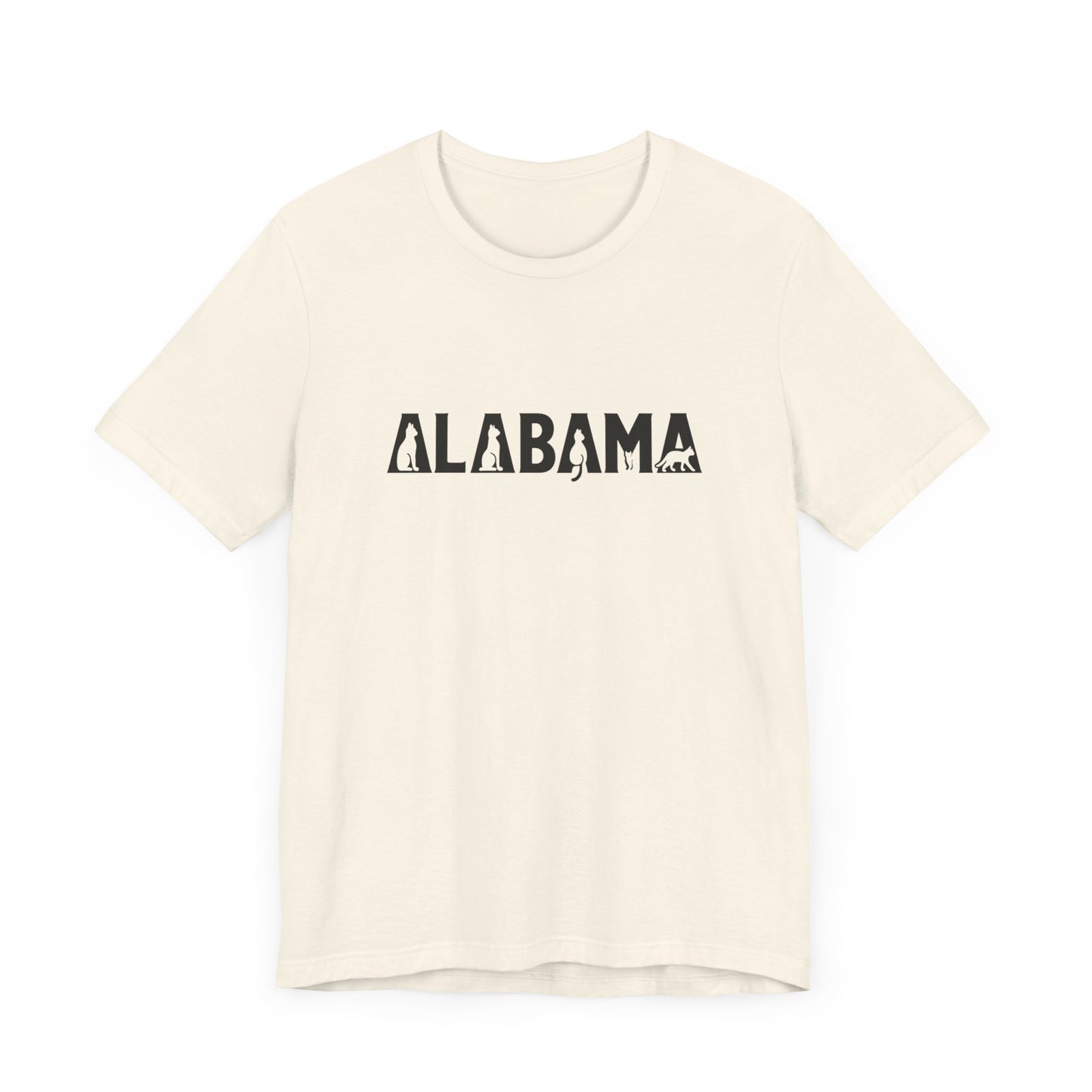 Alabama cat letters Unisex Jersey Short Sleeve Tee