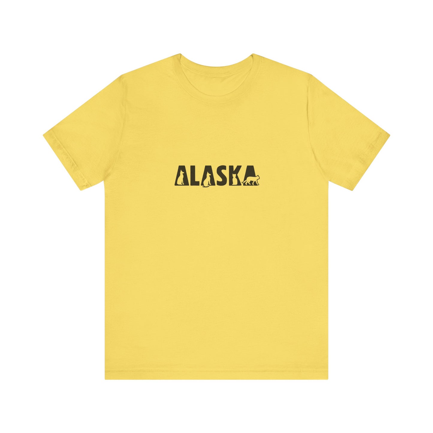 Alaska cat letters Unisex Jersey Short Sleeve Tee