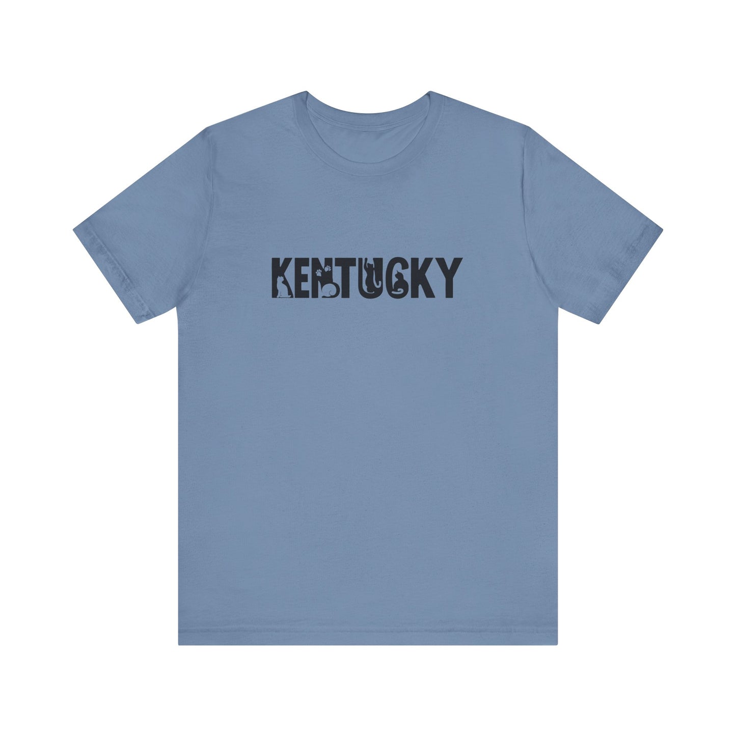 Kentucky cat letters Unisex Jersey Short Sleeve Tee