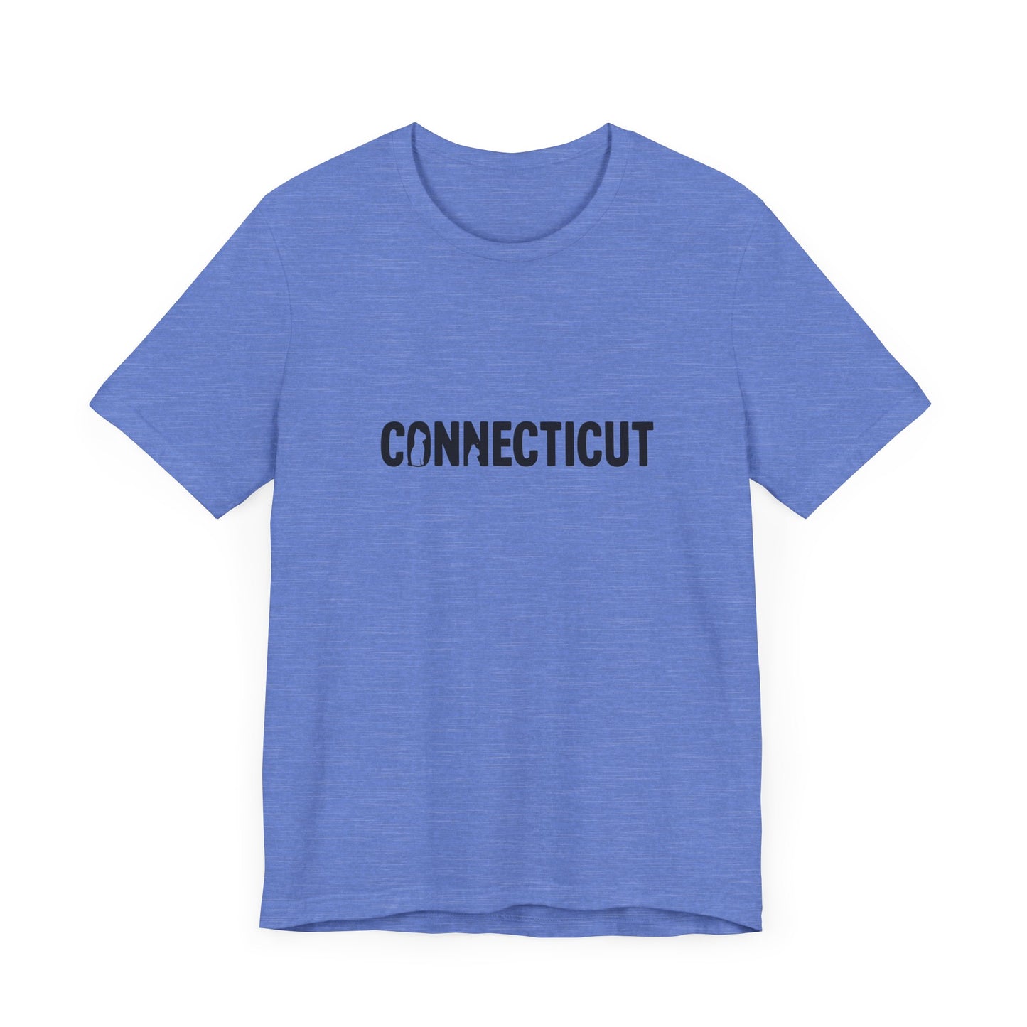Connecticut cat letters Unisex Jersey Short Sleeve Tee
