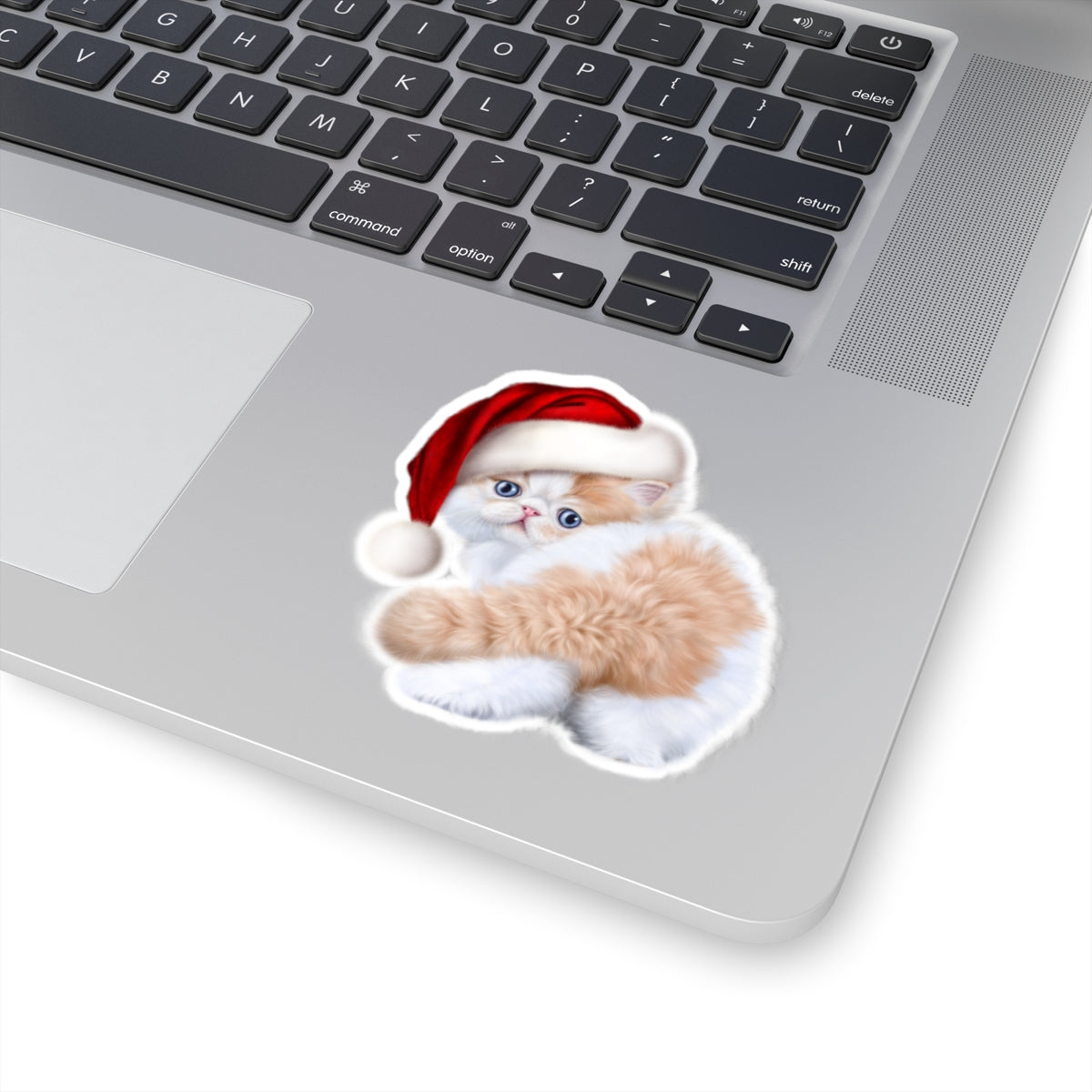 Christmas cat a594 - Laptop Decal