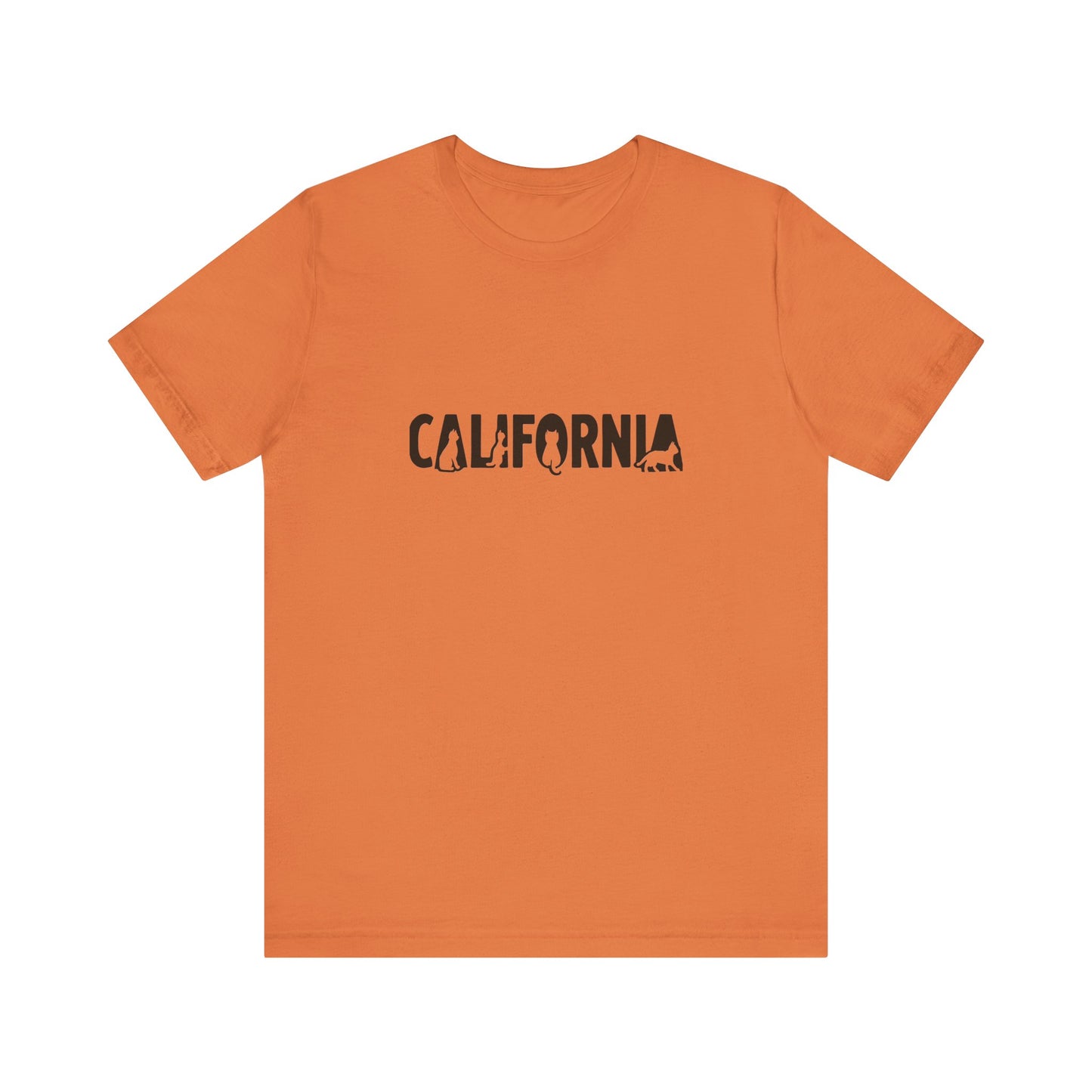 California cat letters Unisex Jersey Short Sleeve Tee