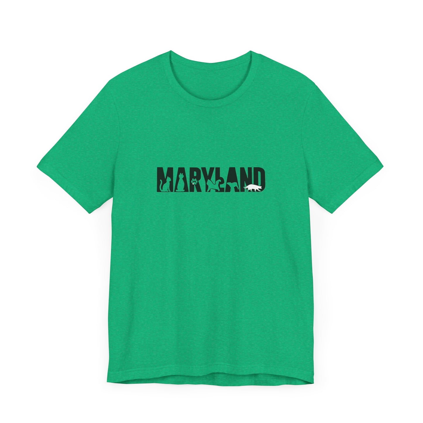 Maryland cat letters Unisex Jersey Short Sleeve Tee
