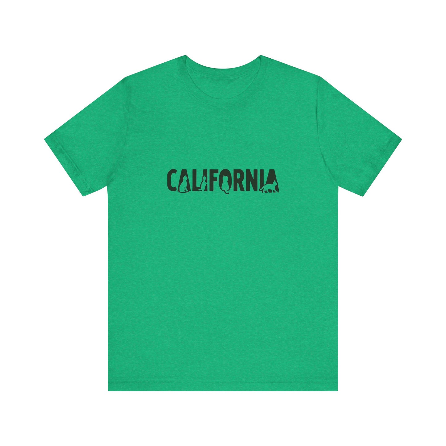 California cat letters Unisex Jersey Short Sleeve Tee