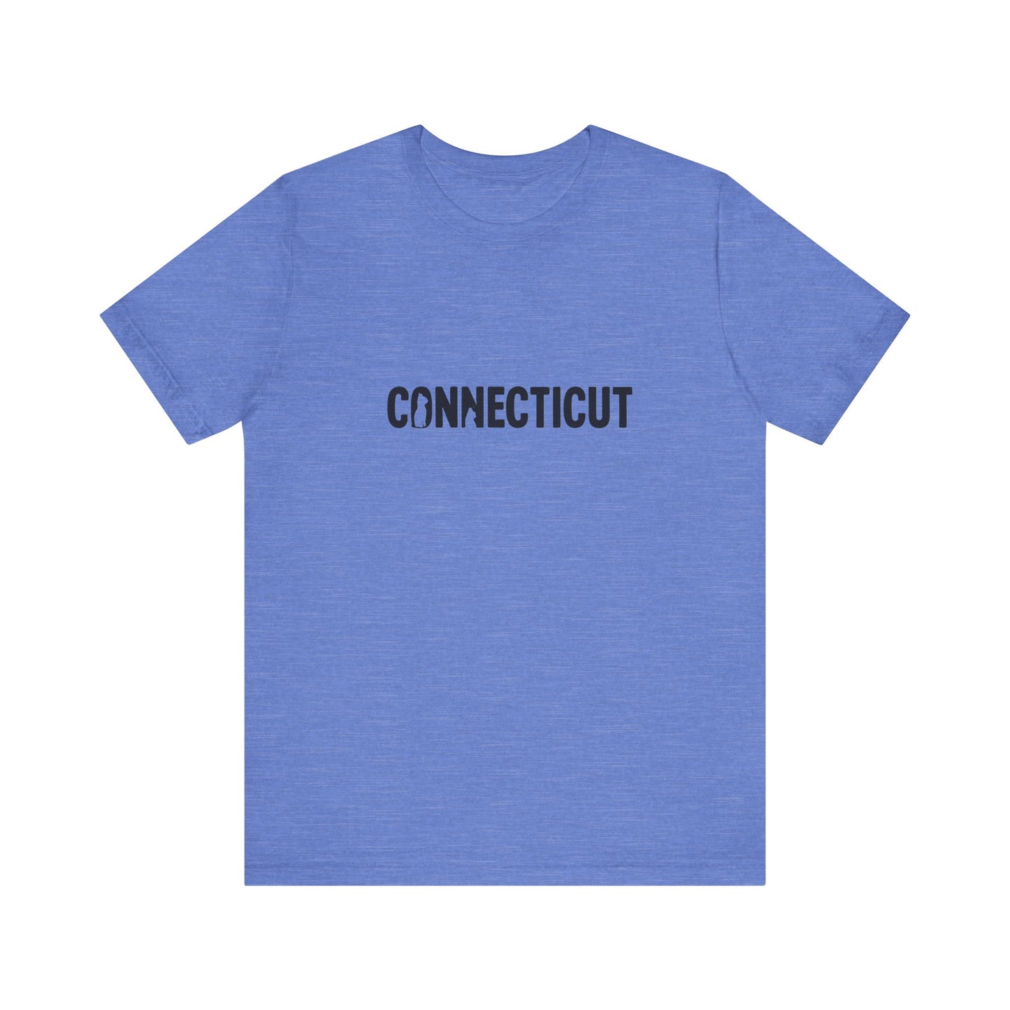 Connecticut cat letters Unisex Jersey Short Sleeve Tee