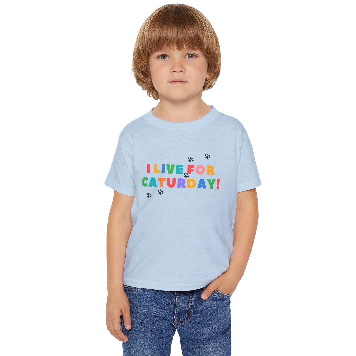 I live for caturday Heavy Cotton™ Toddler T-shirt