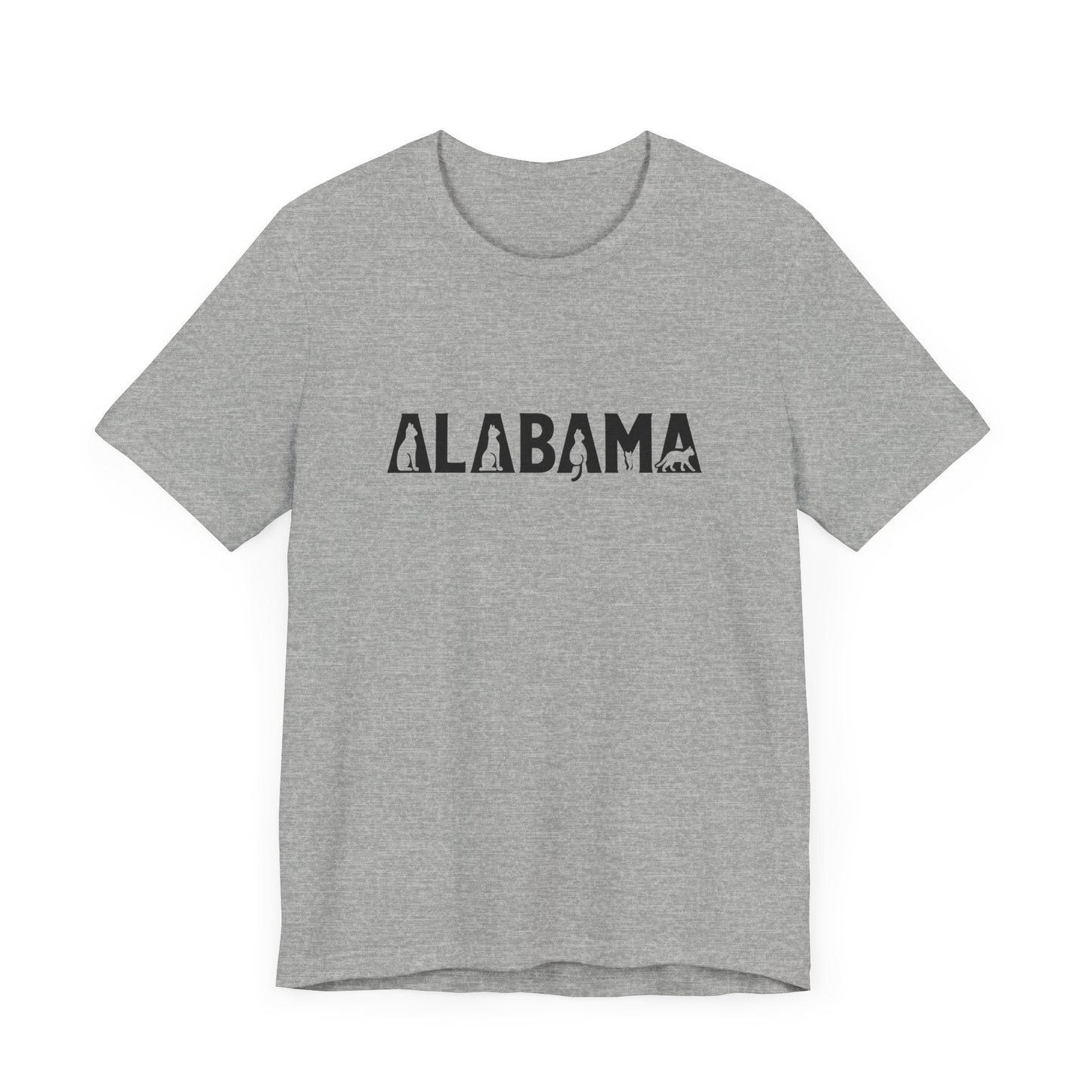 Alabama cat letters Unisex Jersey Short Sleeve Tee
