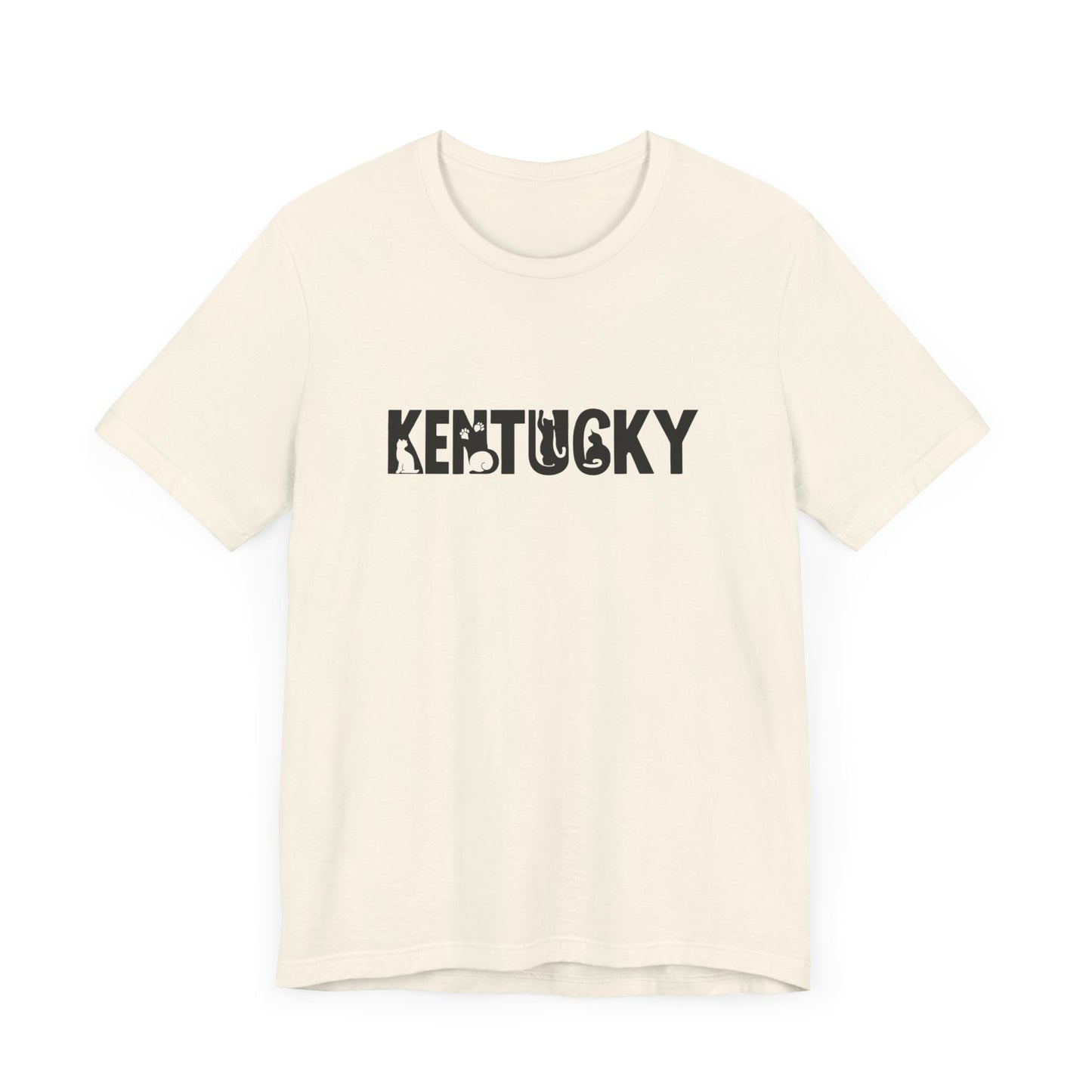 Kentucky cat letters Unisex Jersey Short Sleeve Tee