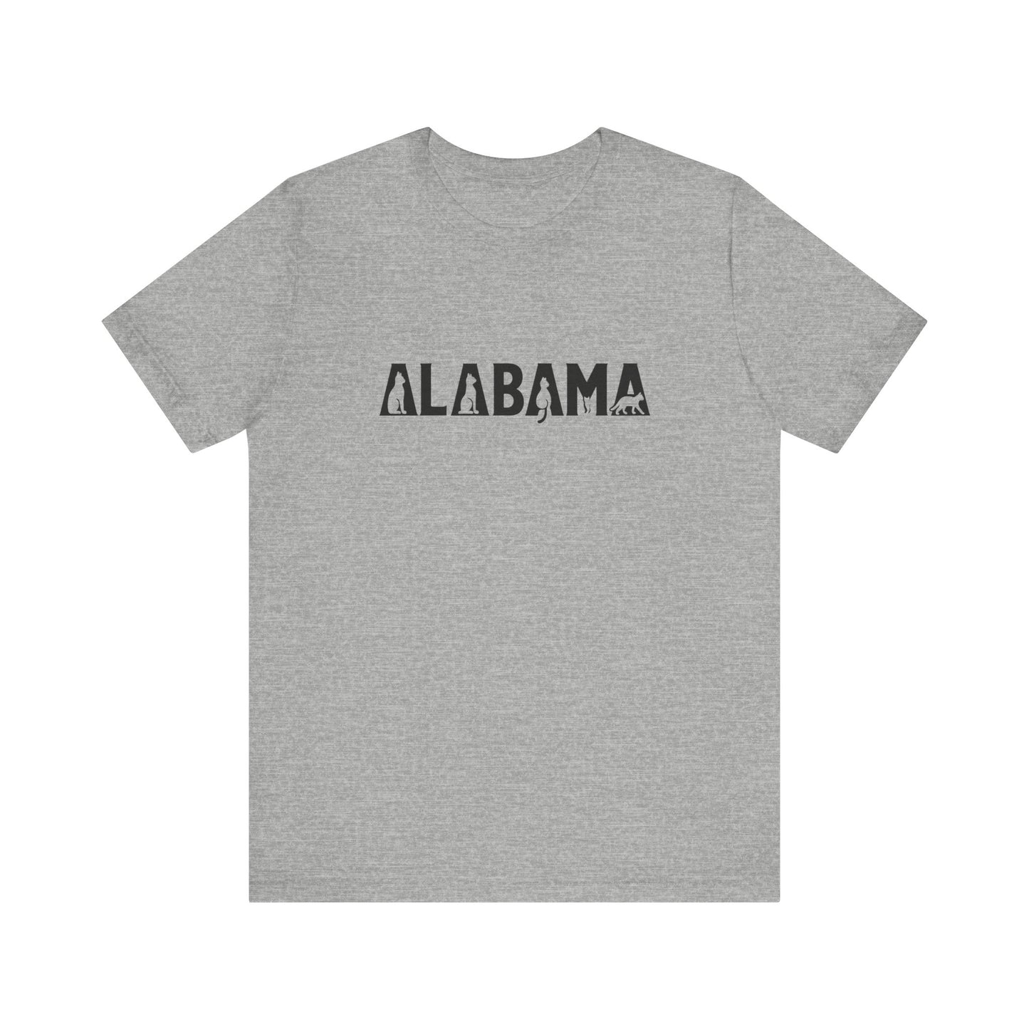 Alabama cat letters Unisex Jersey Short Sleeve Tee