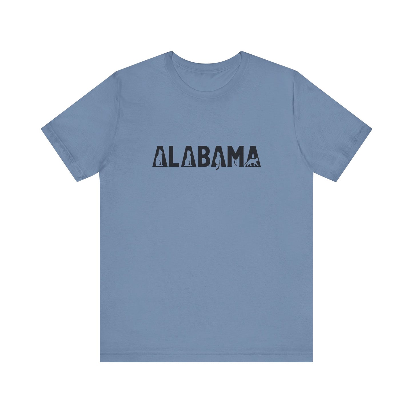 Alabama cat letters Unisex Jersey Short Sleeve Tee