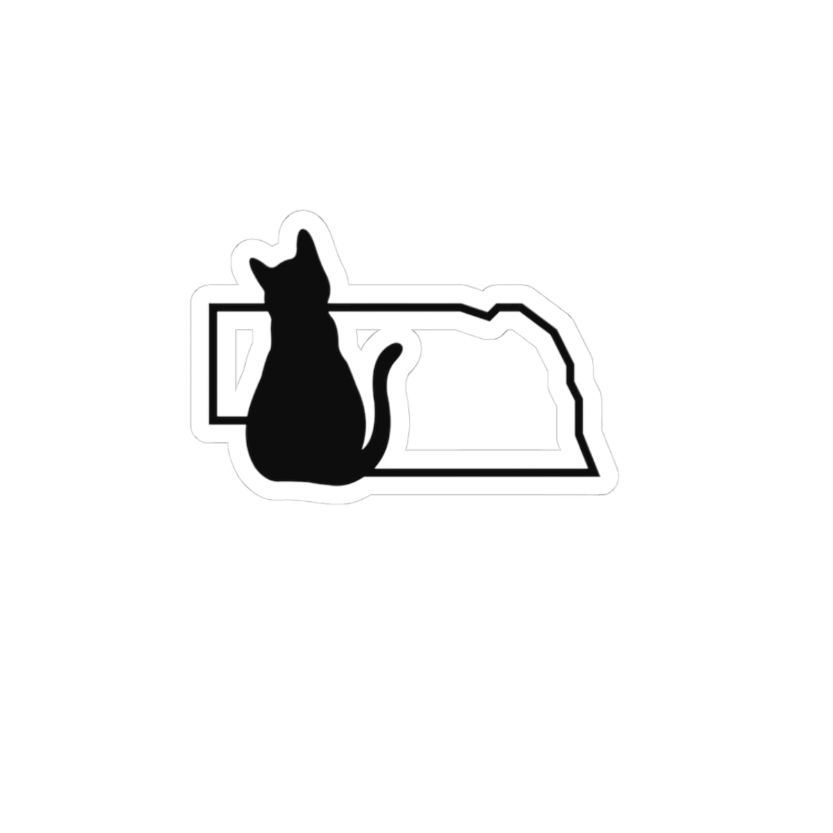 Nebraska Cat Laptop Decal