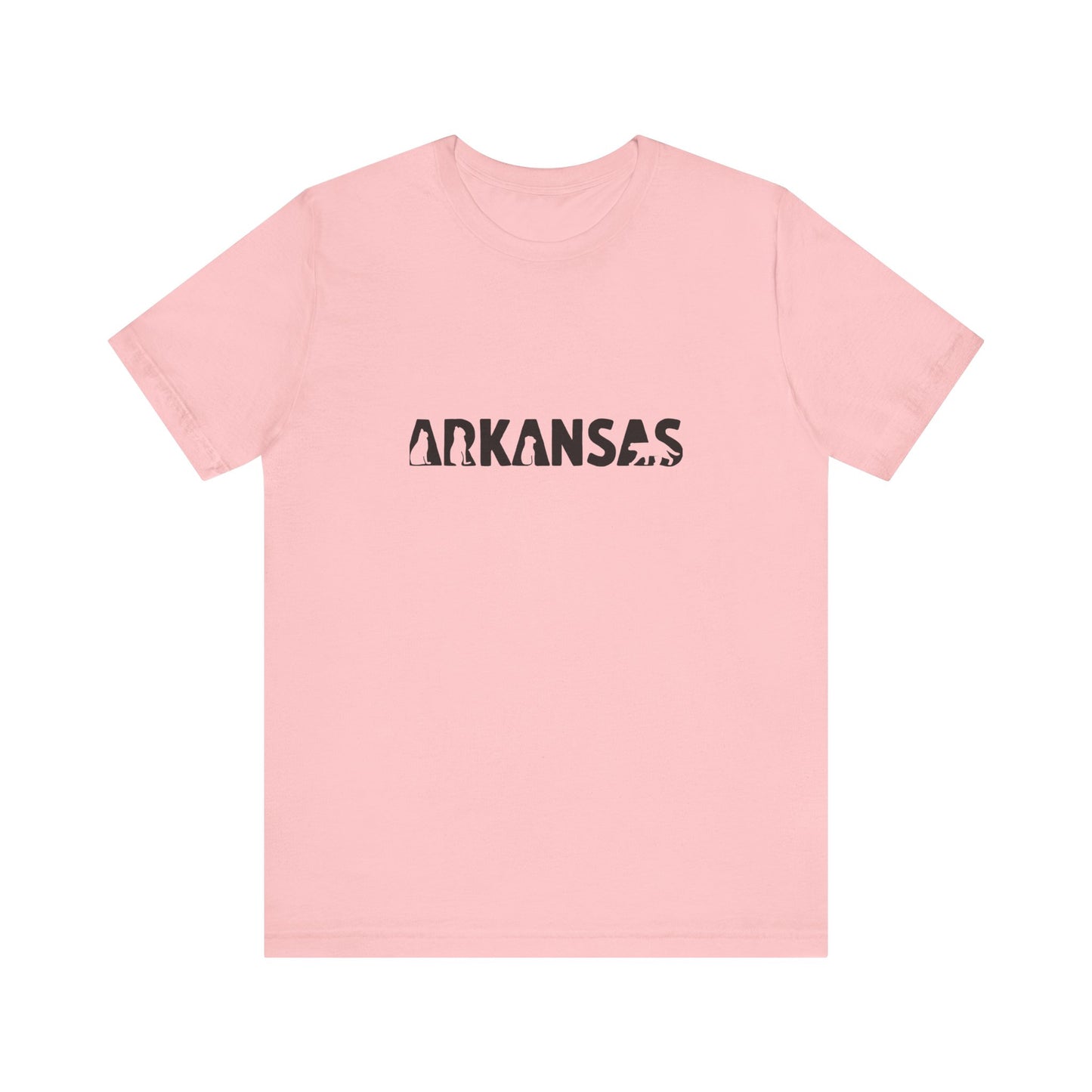 Arkansas cat letters Unisex Jersey Short Sleeve Tee