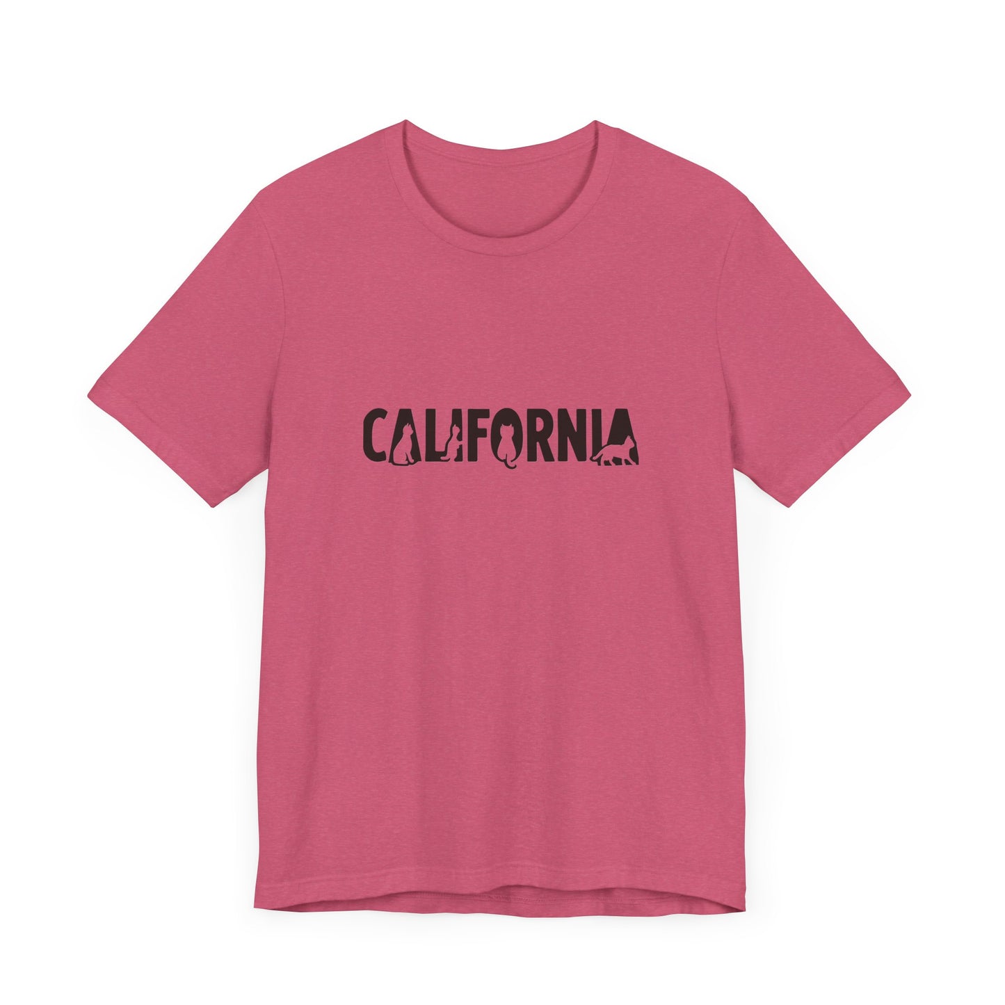 California cat letters Unisex Jersey Short Sleeve Tee