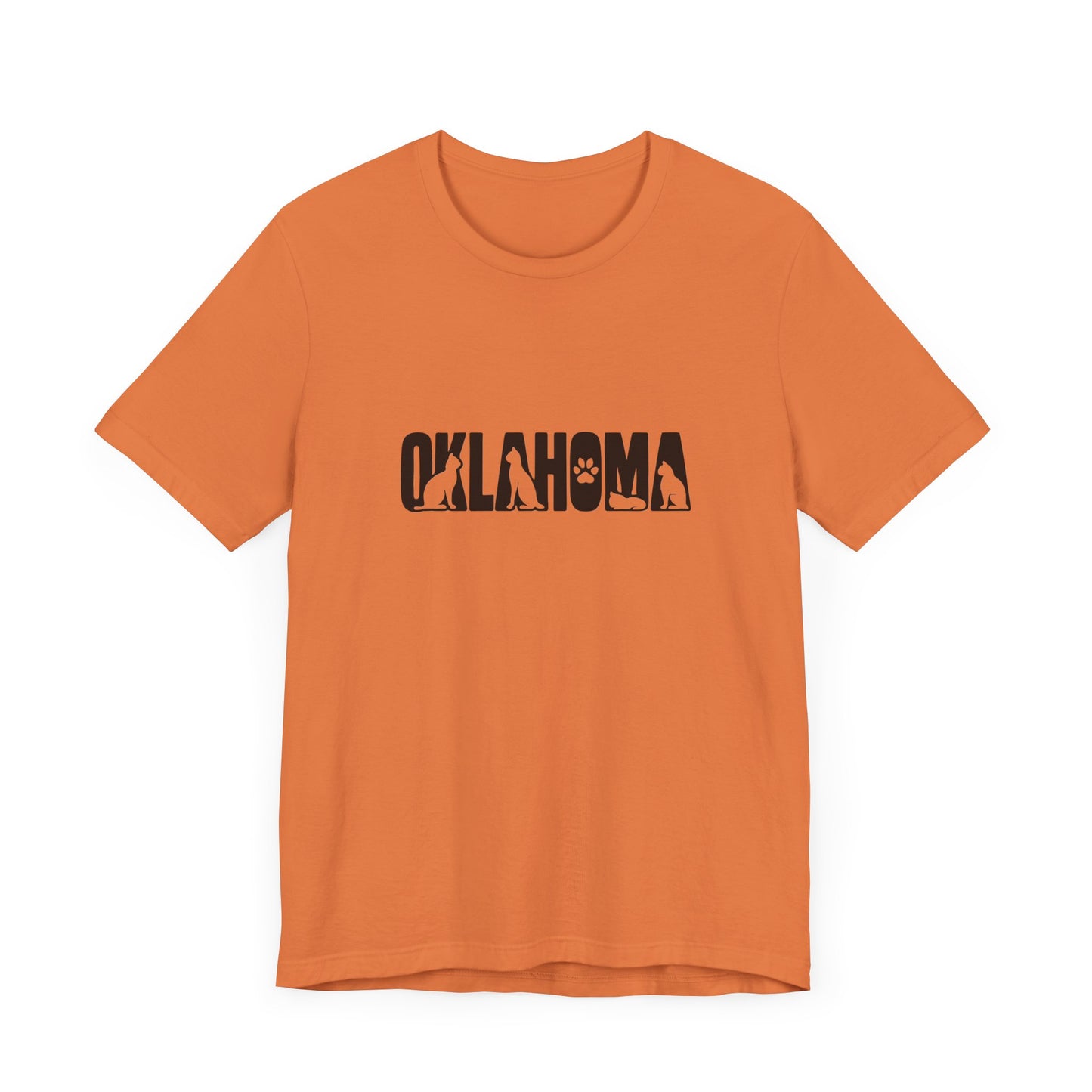 Oklahoma cat letters Unisex Jersey Short Sleeve Tee