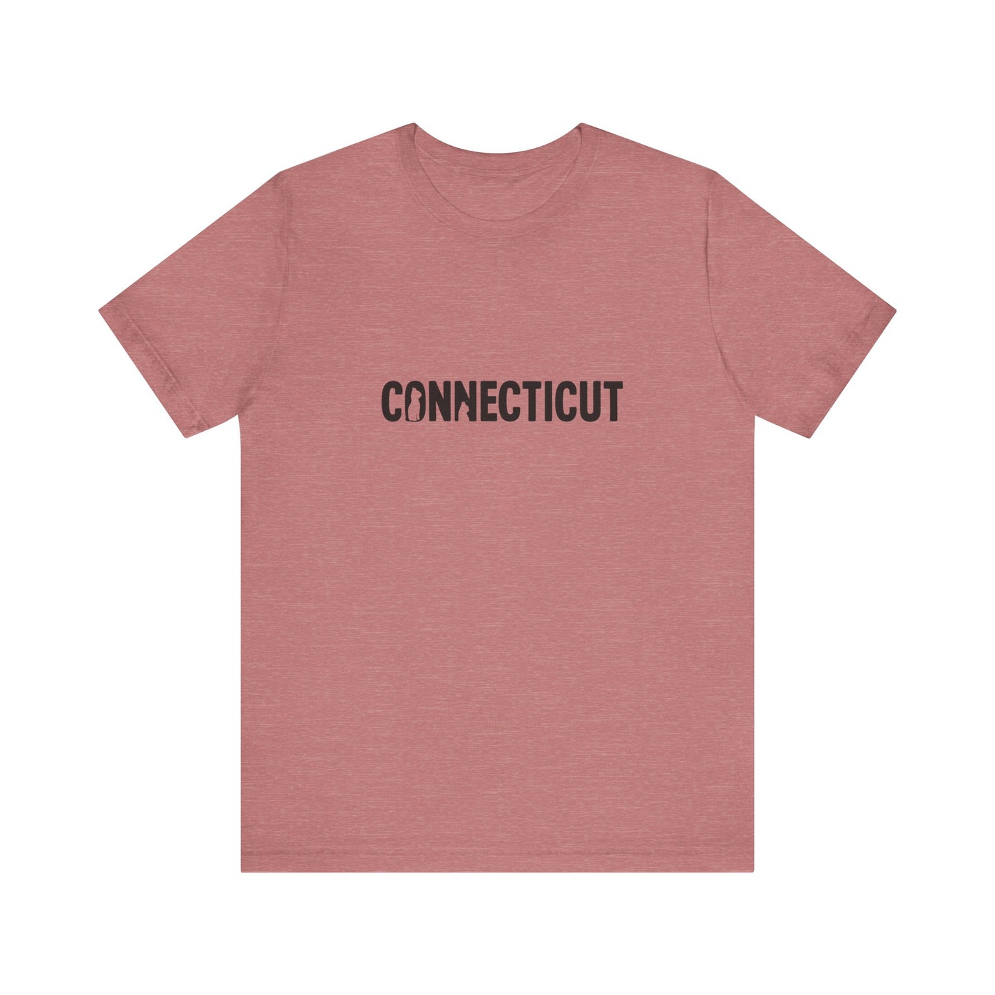 Connecticut cat letters Unisex Jersey Short Sleeve Tee