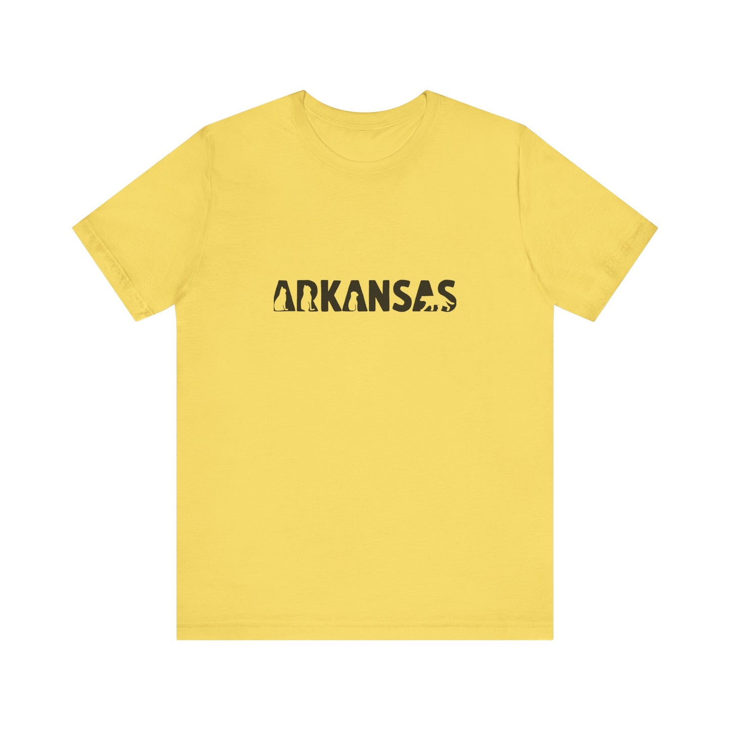 Arkansas cat letters Unisex Jersey Short Sleeve Tee