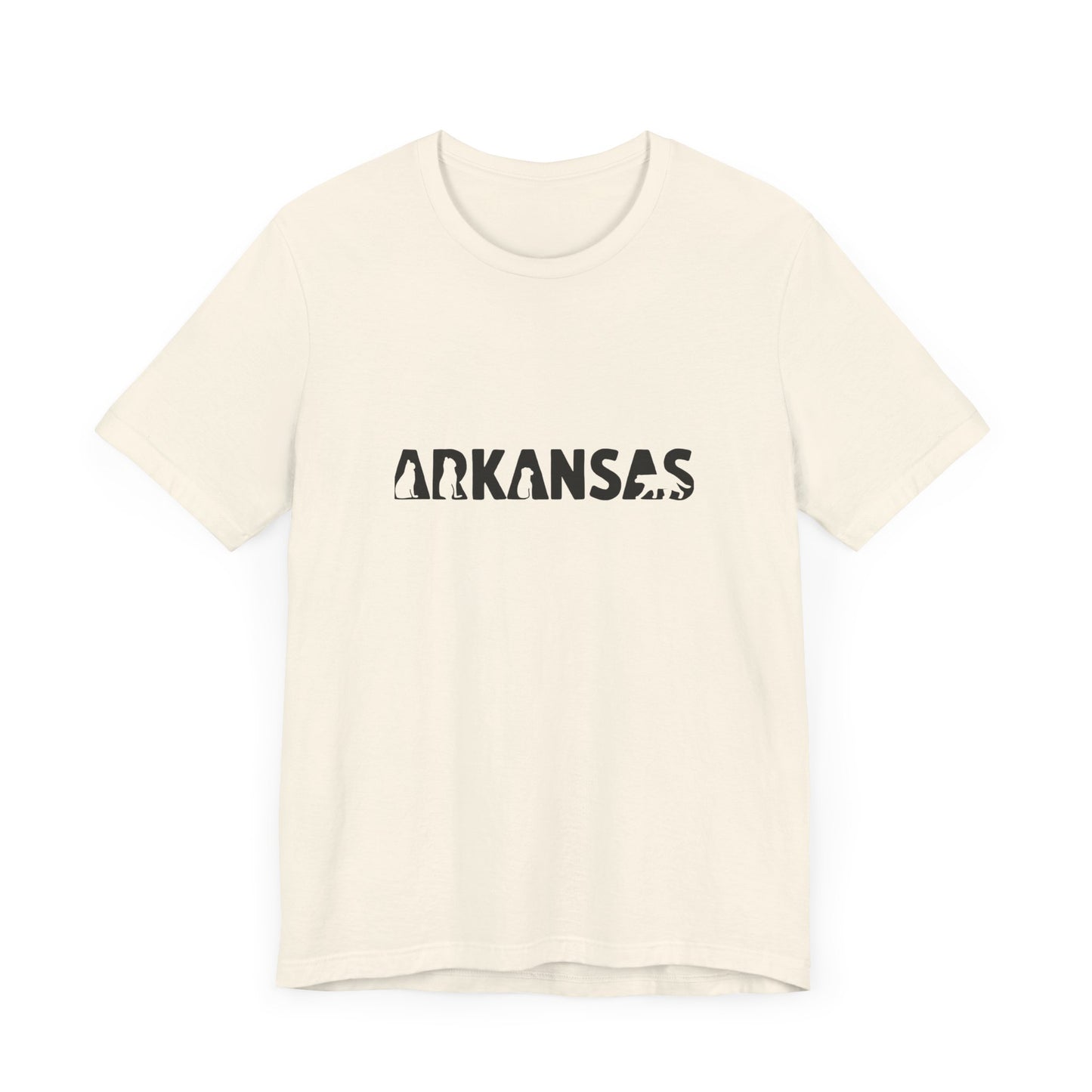 Arkansas cat letters Unisex Jersey Short Sleeve Tee