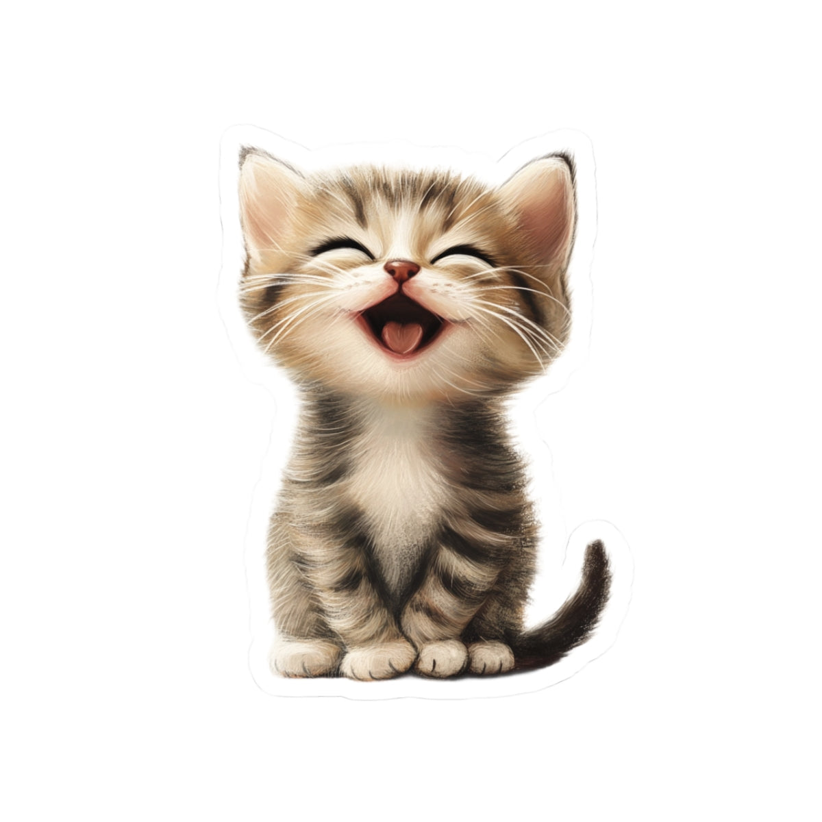 Chuckle kitten - Laptop Decal