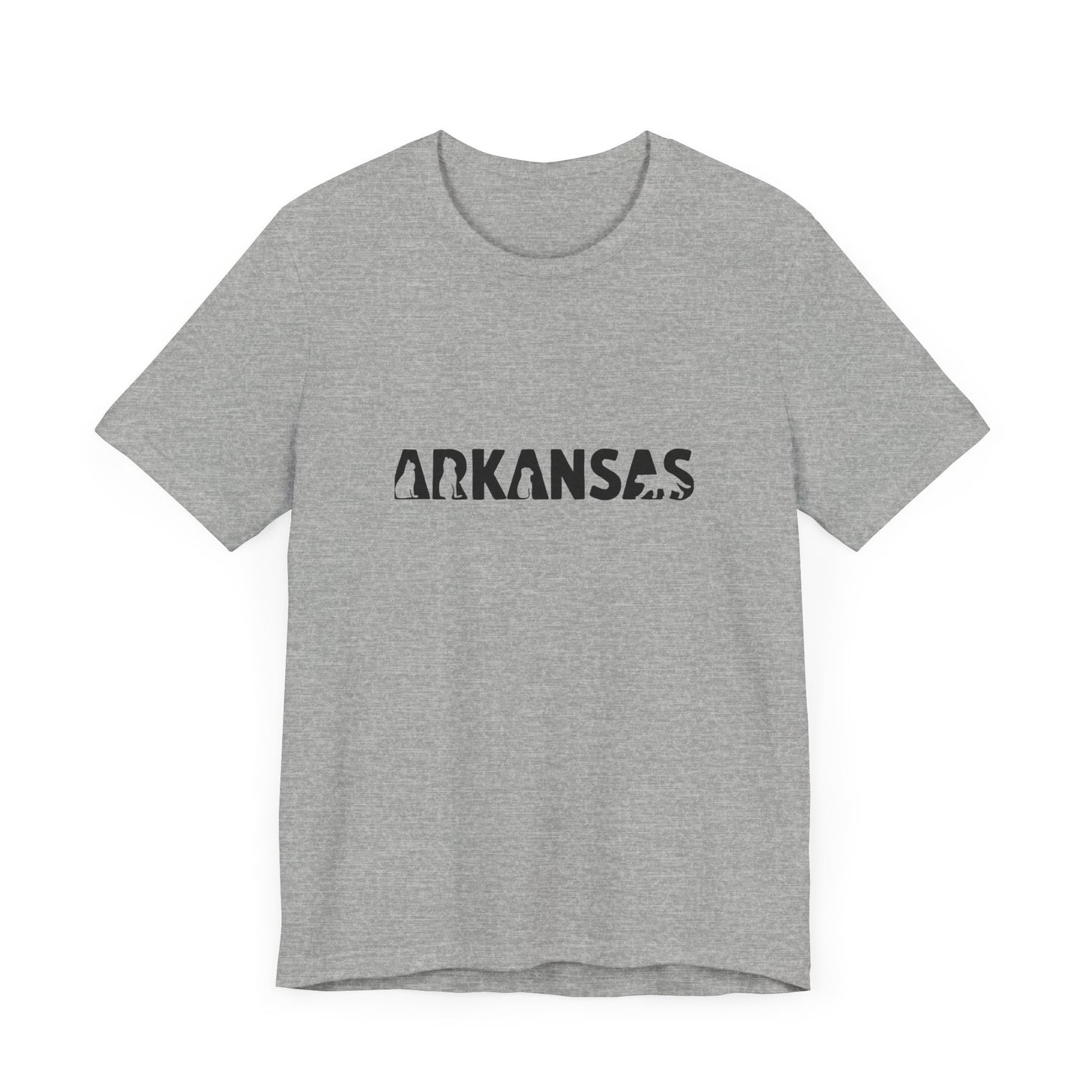 Arkansas cat letters Unisex Jersey Short Sleeve Tee