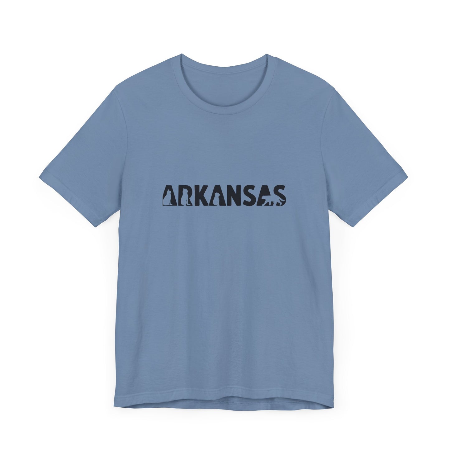 Arkansas cat letters Unisex Jersey Short Sleeve Tee