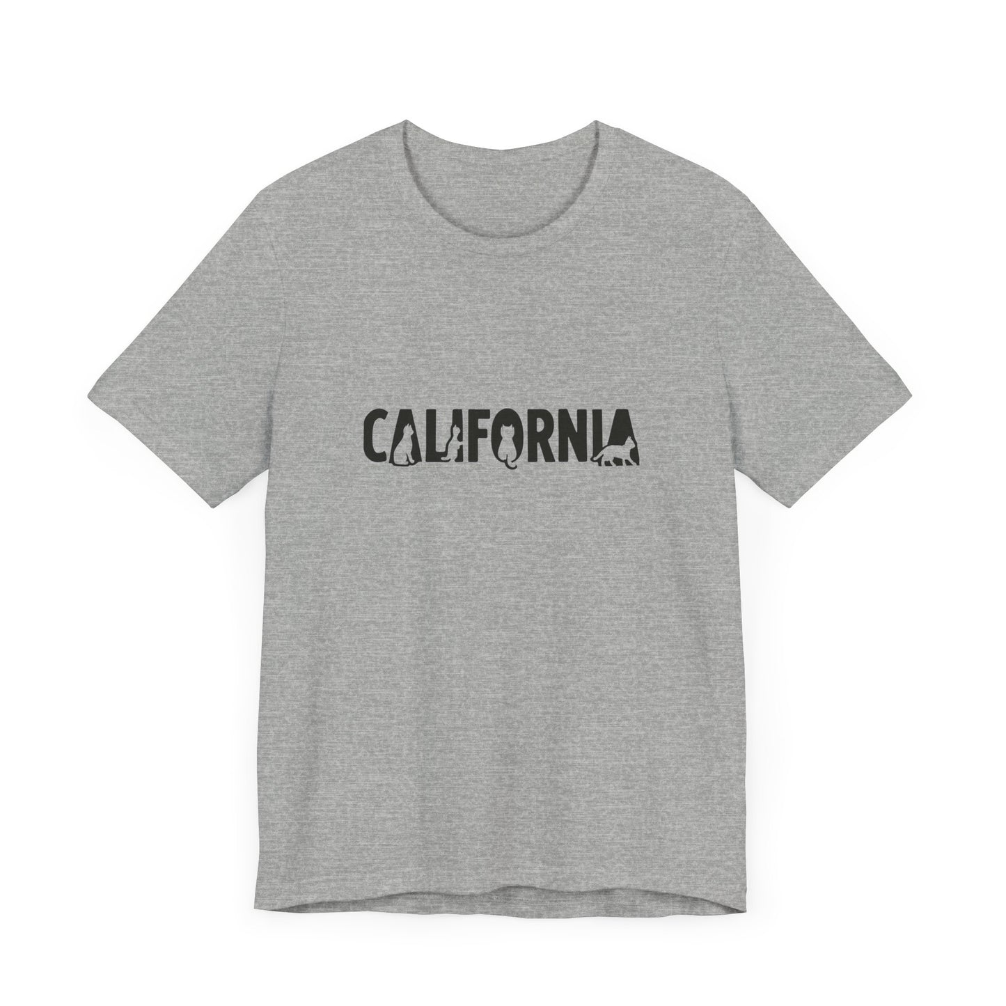 California cat letters Unisex Jersey Short Sleeve Tee