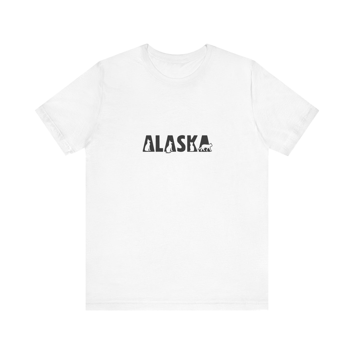Alaska cat letters Unisex Jersey Short Sleeve Tee