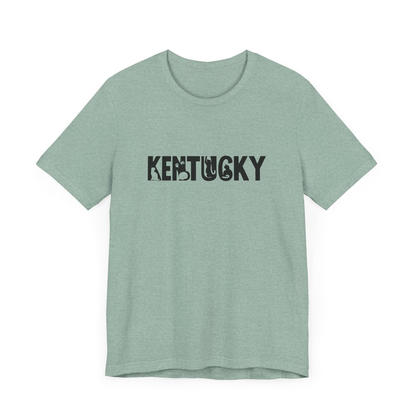 Kentucky cat letters Unisex Jersey Short Sleeve Tee