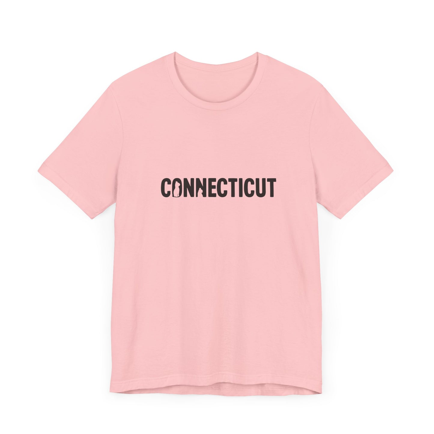 Connecticut cat letters Unisex Jersey Short Sleeve Tee