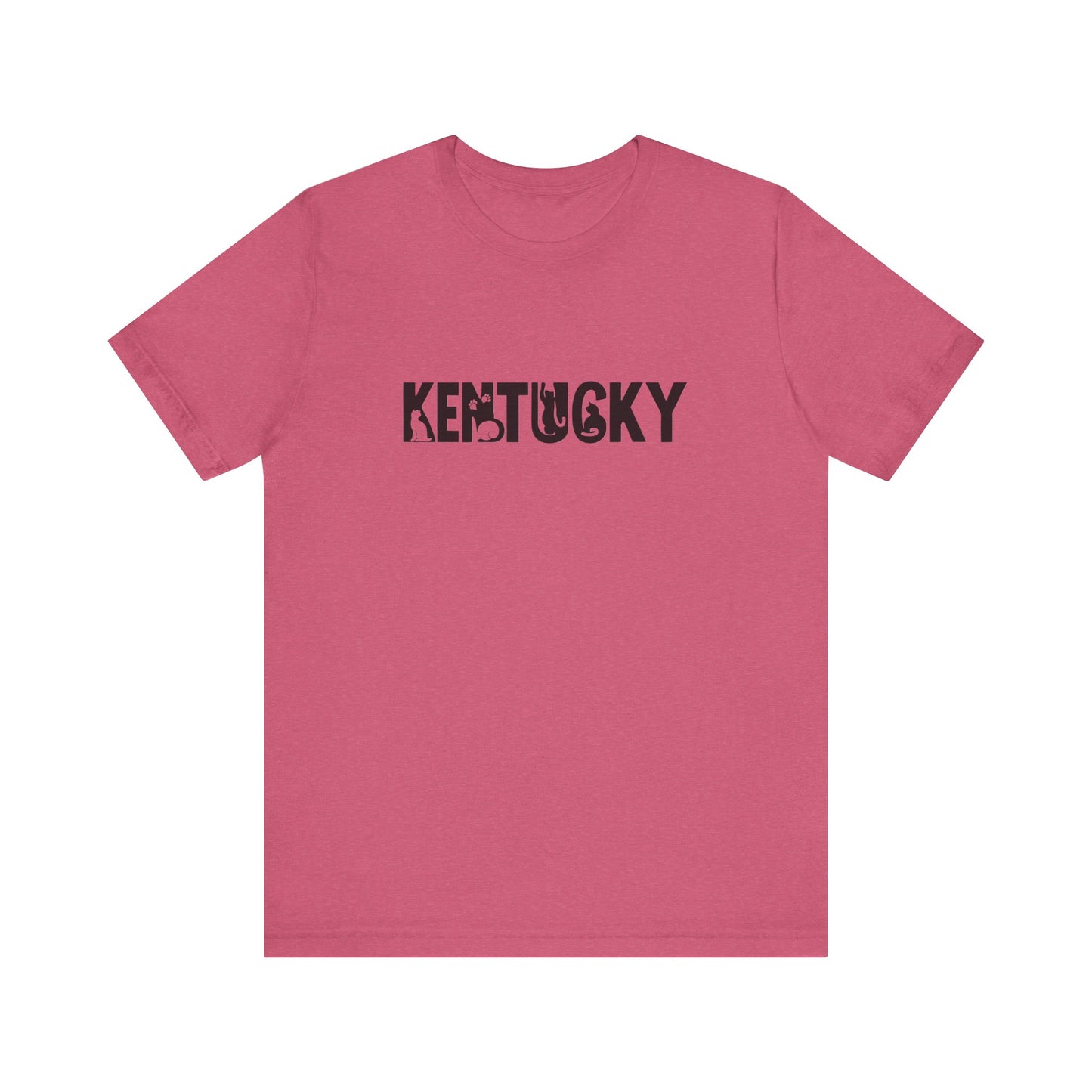 Kentucky cat letters Unisex Jersey Short Sleeve Tee