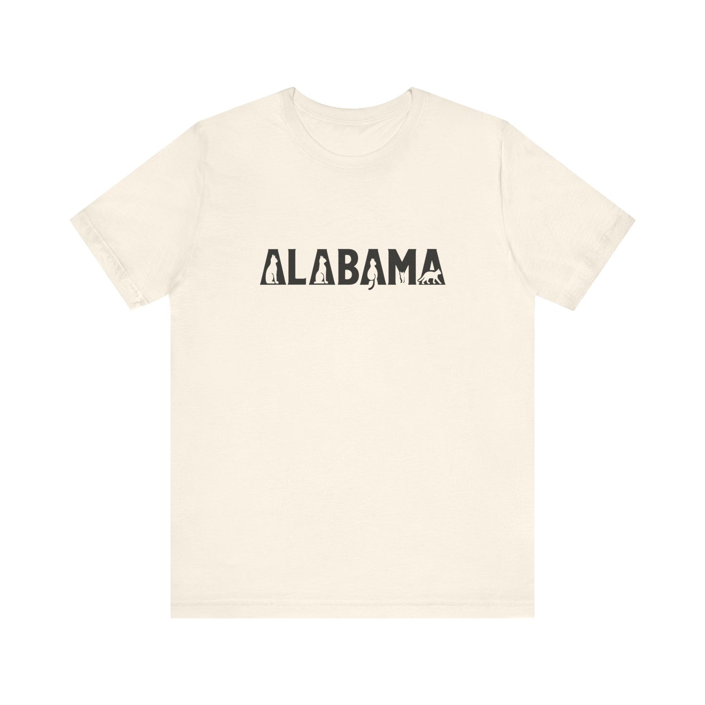 Alabama cat letters Unisex Jersey Short Sleeve Tee