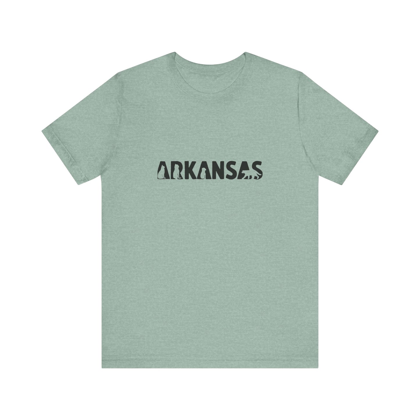 Arkansas cat letters Unisex Jersey Short Sleeve Tee